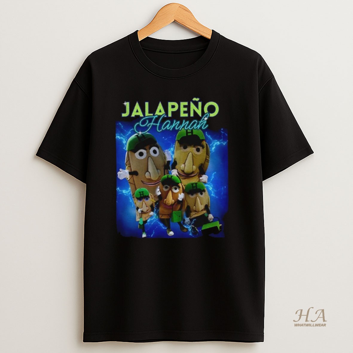 Official Jalapeno Hannah Meme Lightning Graphic Shirt