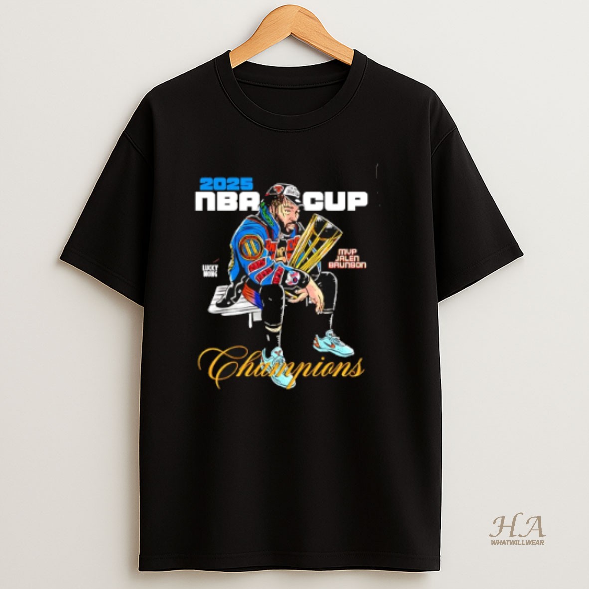 Official Jalen Brunson Mvp 2025 Nba Cup Champions T Shirt