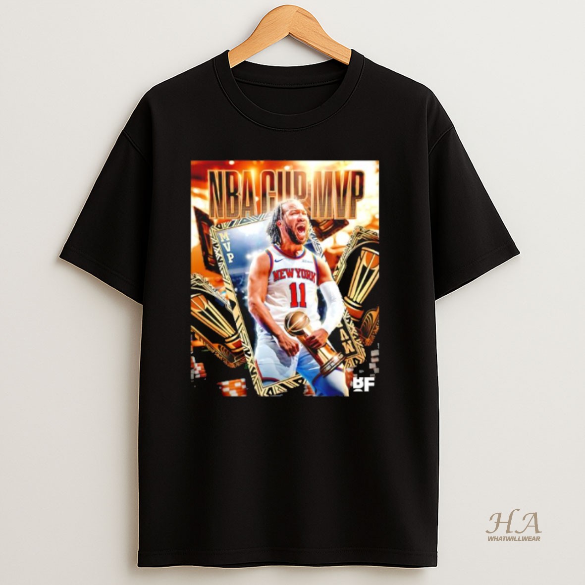 Official Jalen Brunson New York Knicks 2025 Nba Cup Mvp Graphic T Shirt