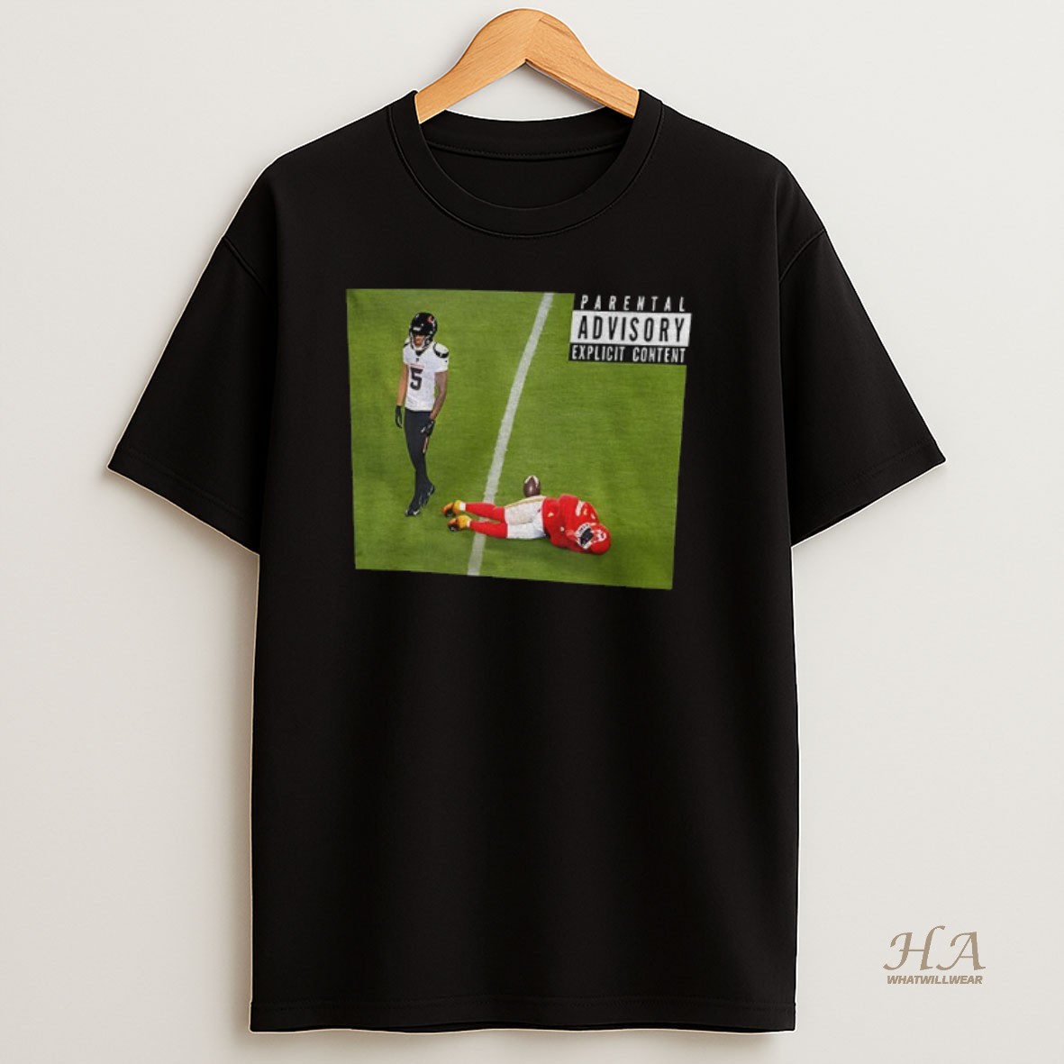 Official Jalen Pitre Huge Hit Parental Advisory Football Match Shirt