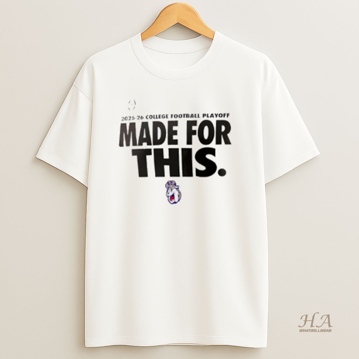 Official James Madison Dukes 2025 26 College Football Playoff Made For This T Shirt