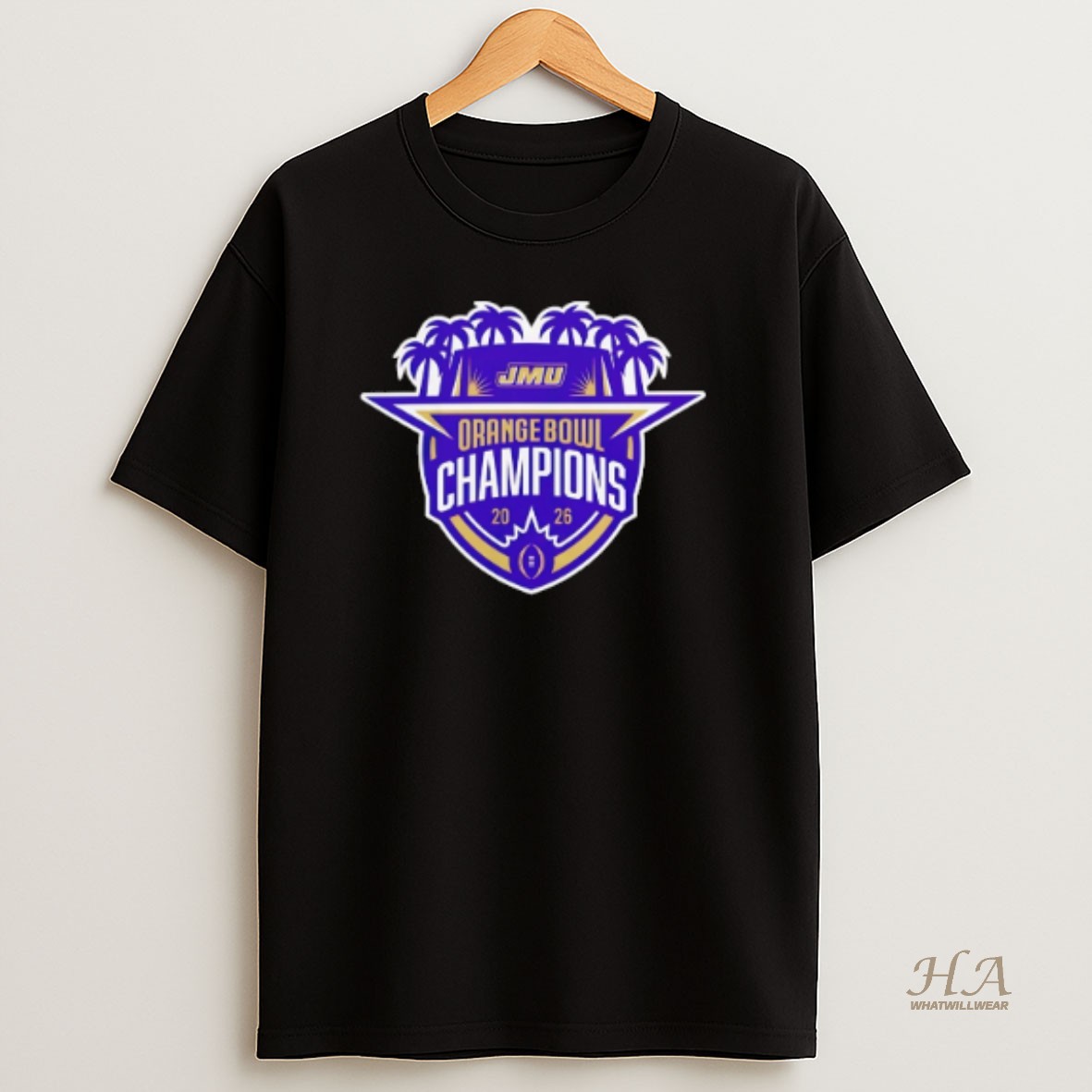 Official James Madison Dukes Football 2026 Orange Bowl Champions T Shirt