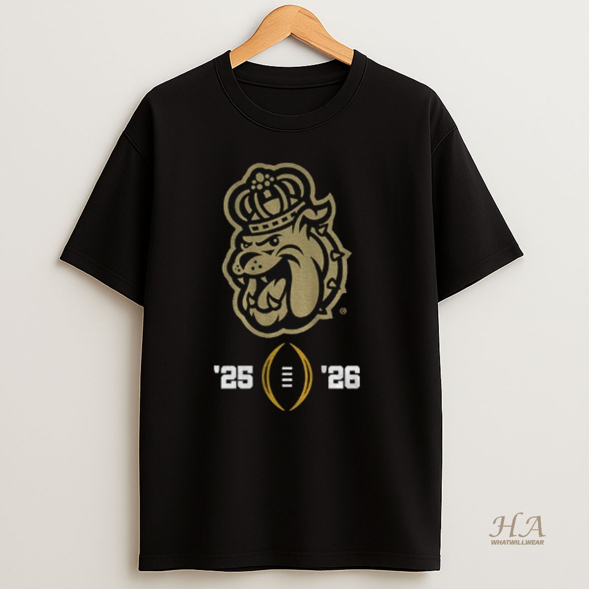 Official James Madison Dukes Ncaa Division I Football Bowl 2025 26 College Football Playoff T Shirt
