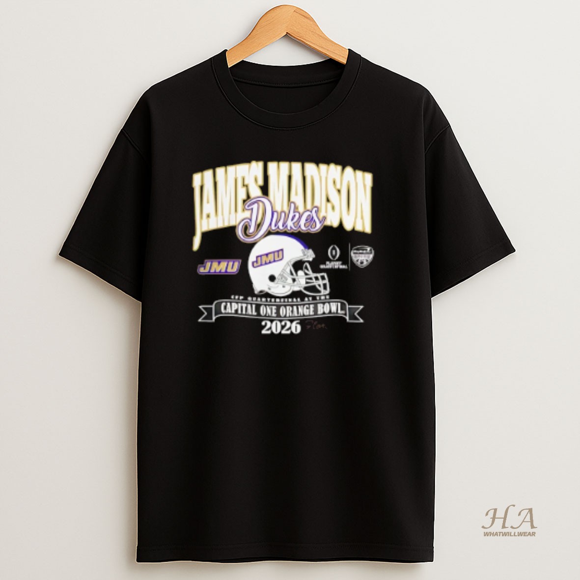 Official James Madison Dukes Orange Bowl 2026 Cfp T Shirt