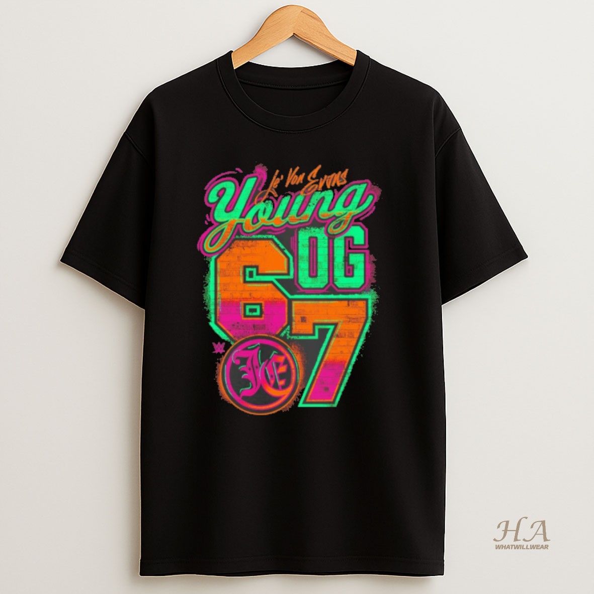 Official Jevon Evans Young Og Graffiti T Shirt