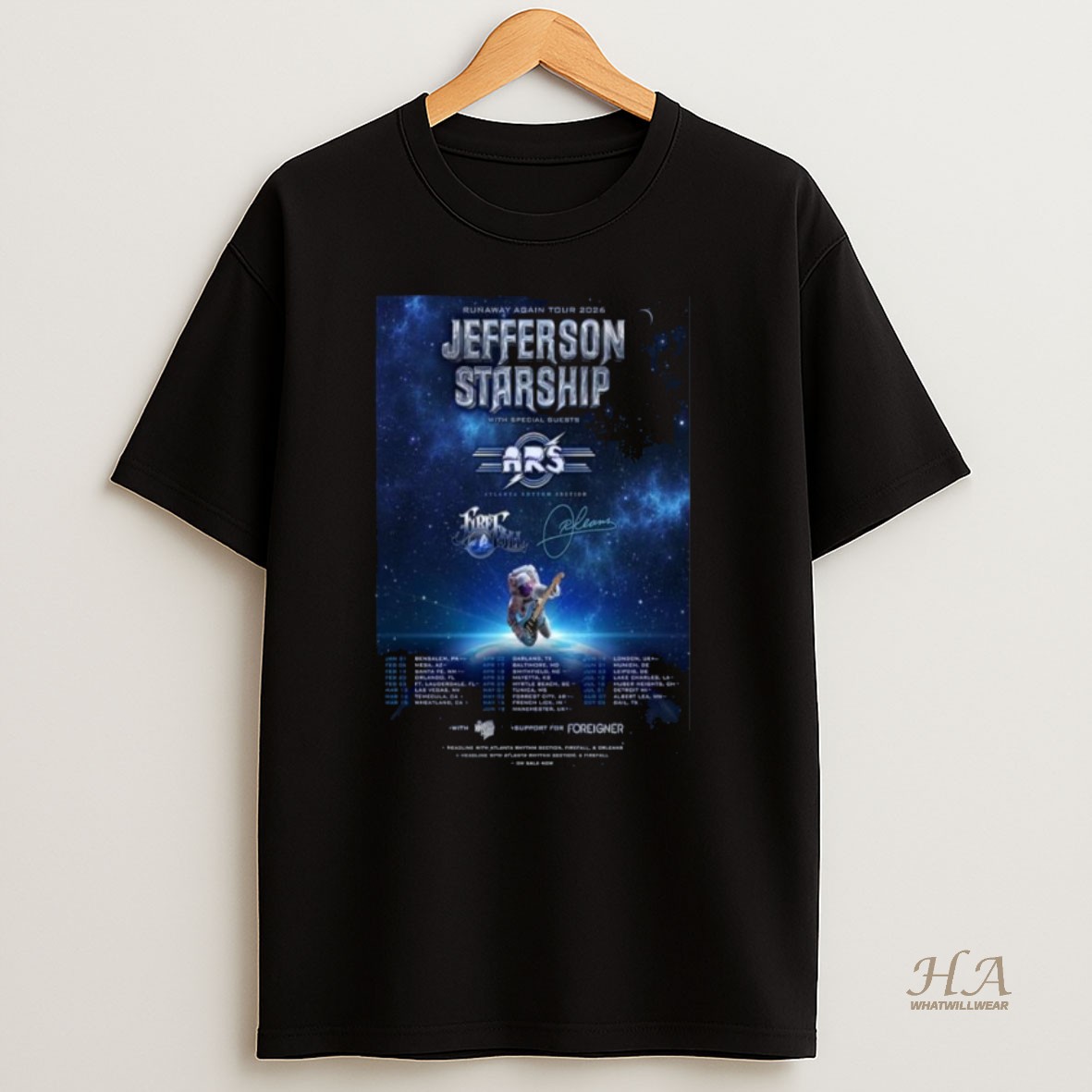 Official Jefferson Starship Runaway Again 2026 Tour Long Sleve Shirt