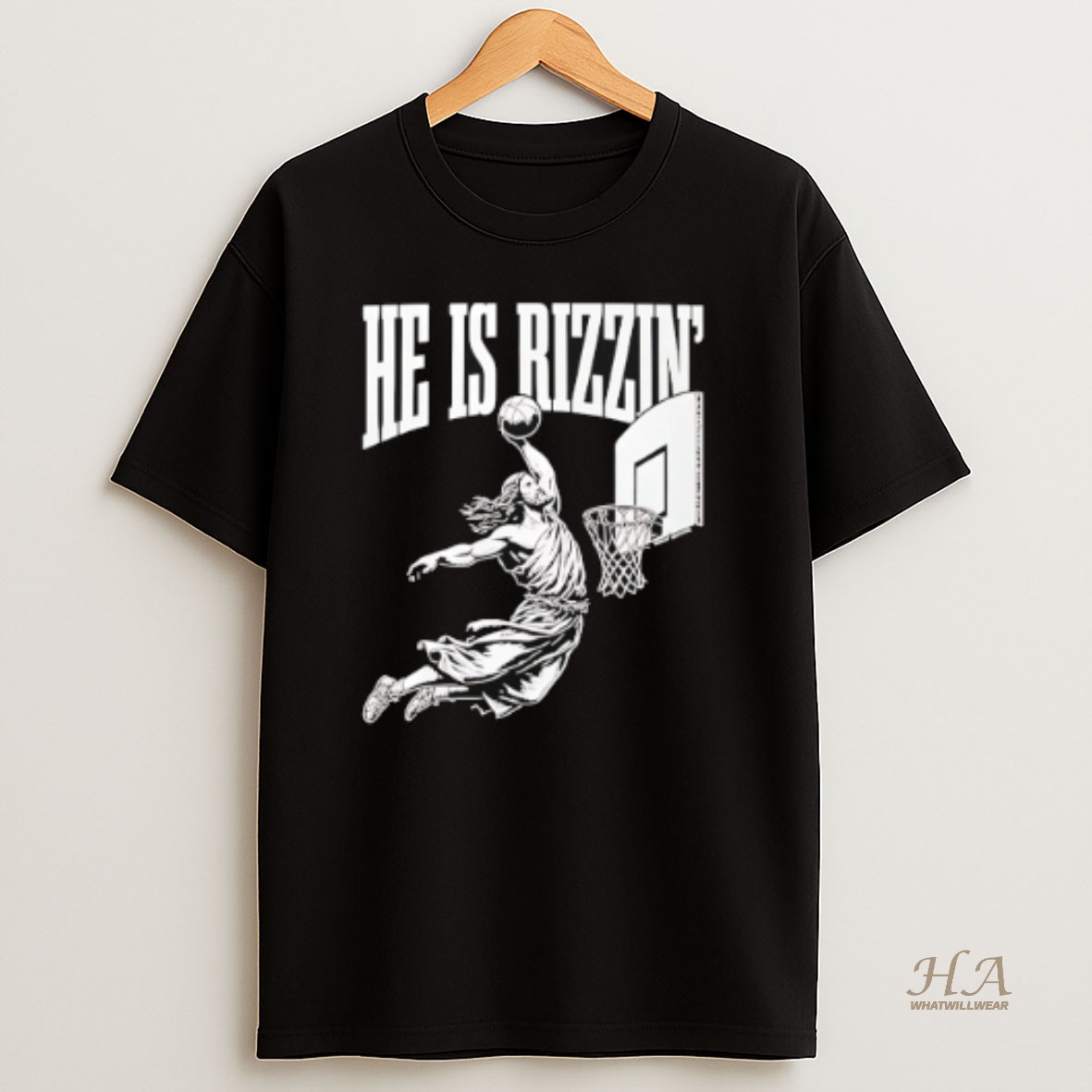 Official Jesus Has Rizzen Basketball T Shirt