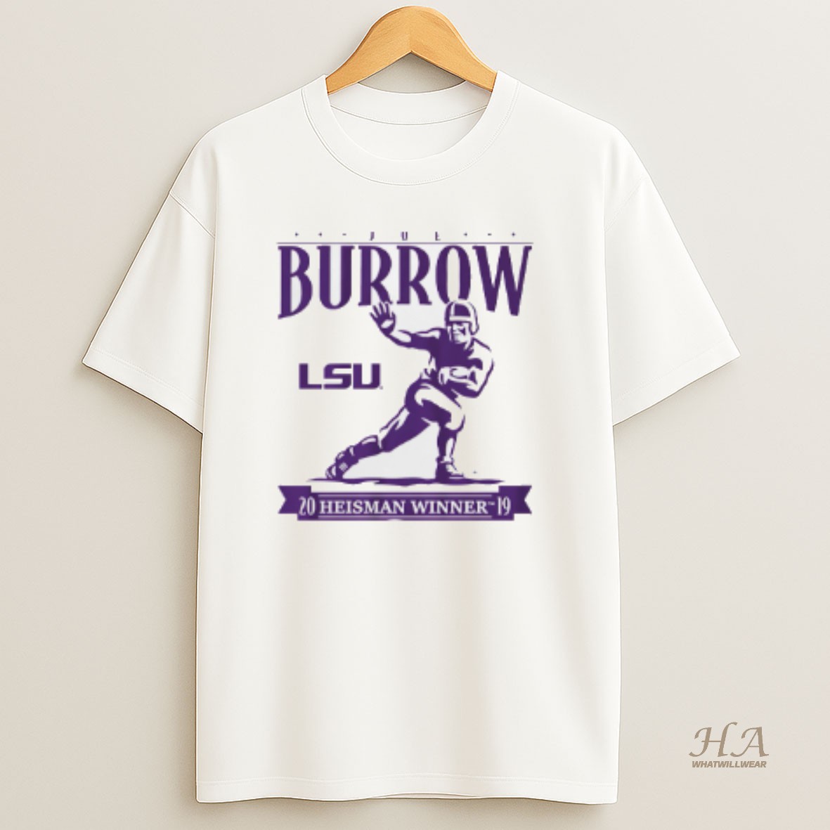 Official Joe Burrow Heisman Trophy Lsu Tigers T Shirt