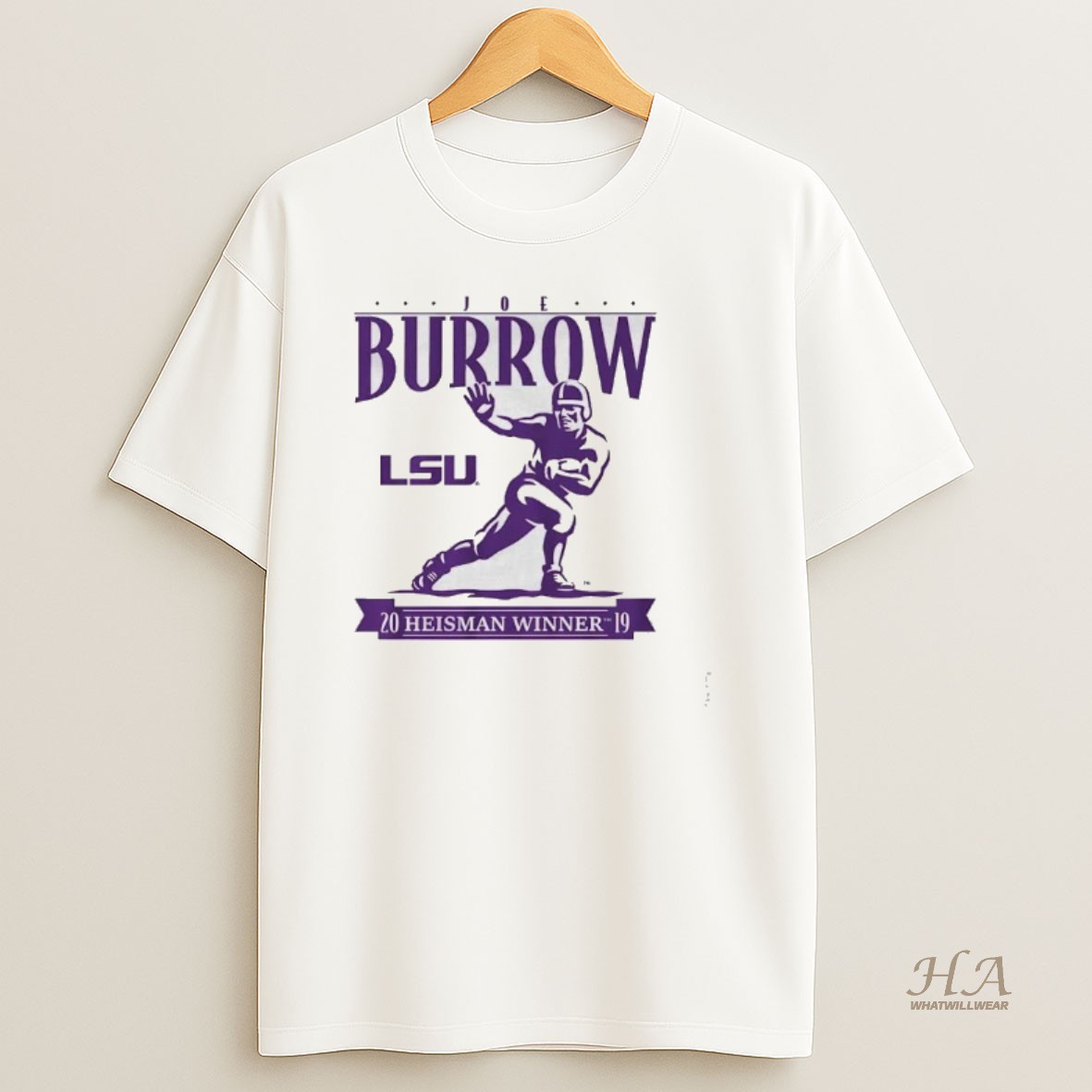 Official Joe Burrow Heisman Winner 2019 Lsu Tigers T Shirt
