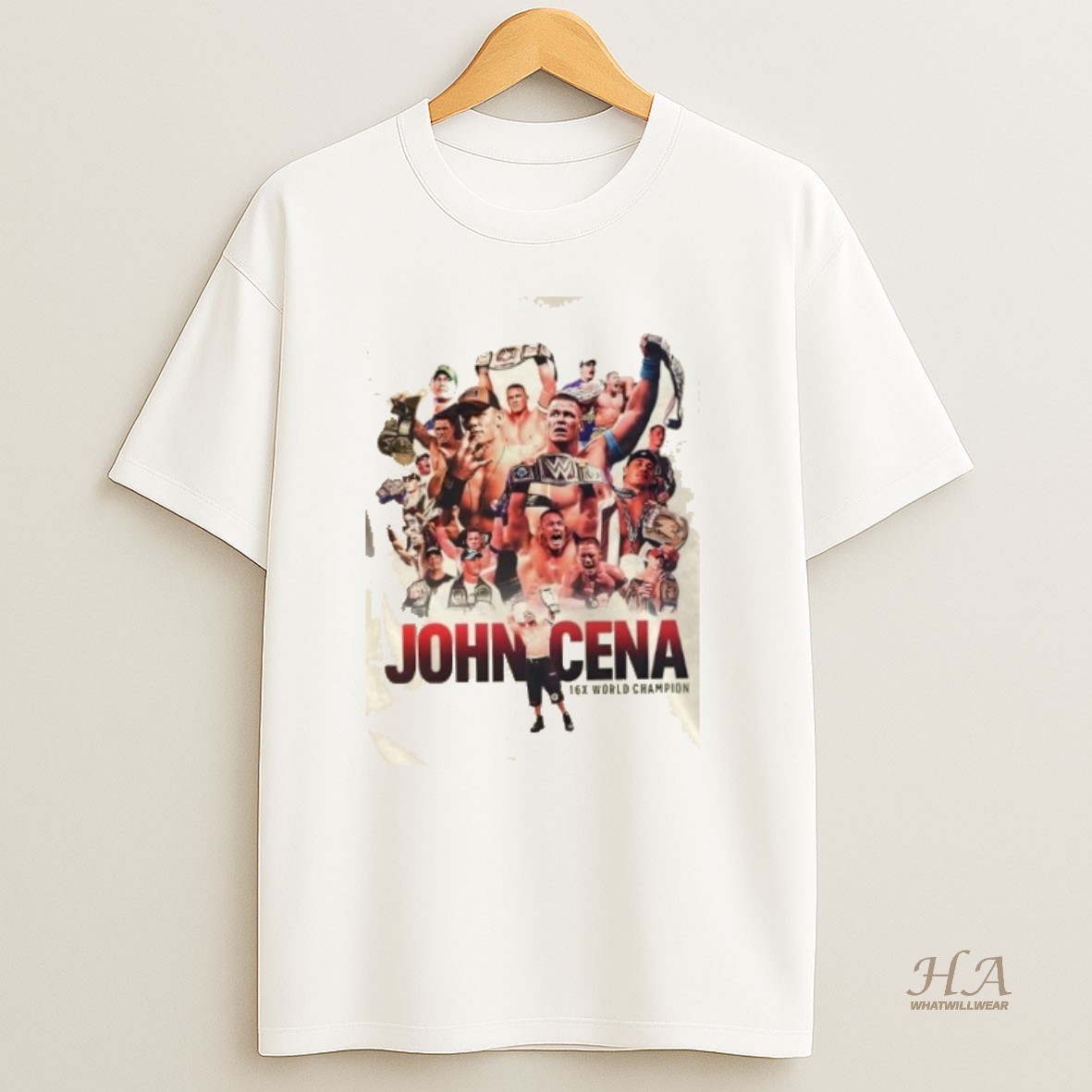 Official John Cena 16x World Champion Graphic T Shirt