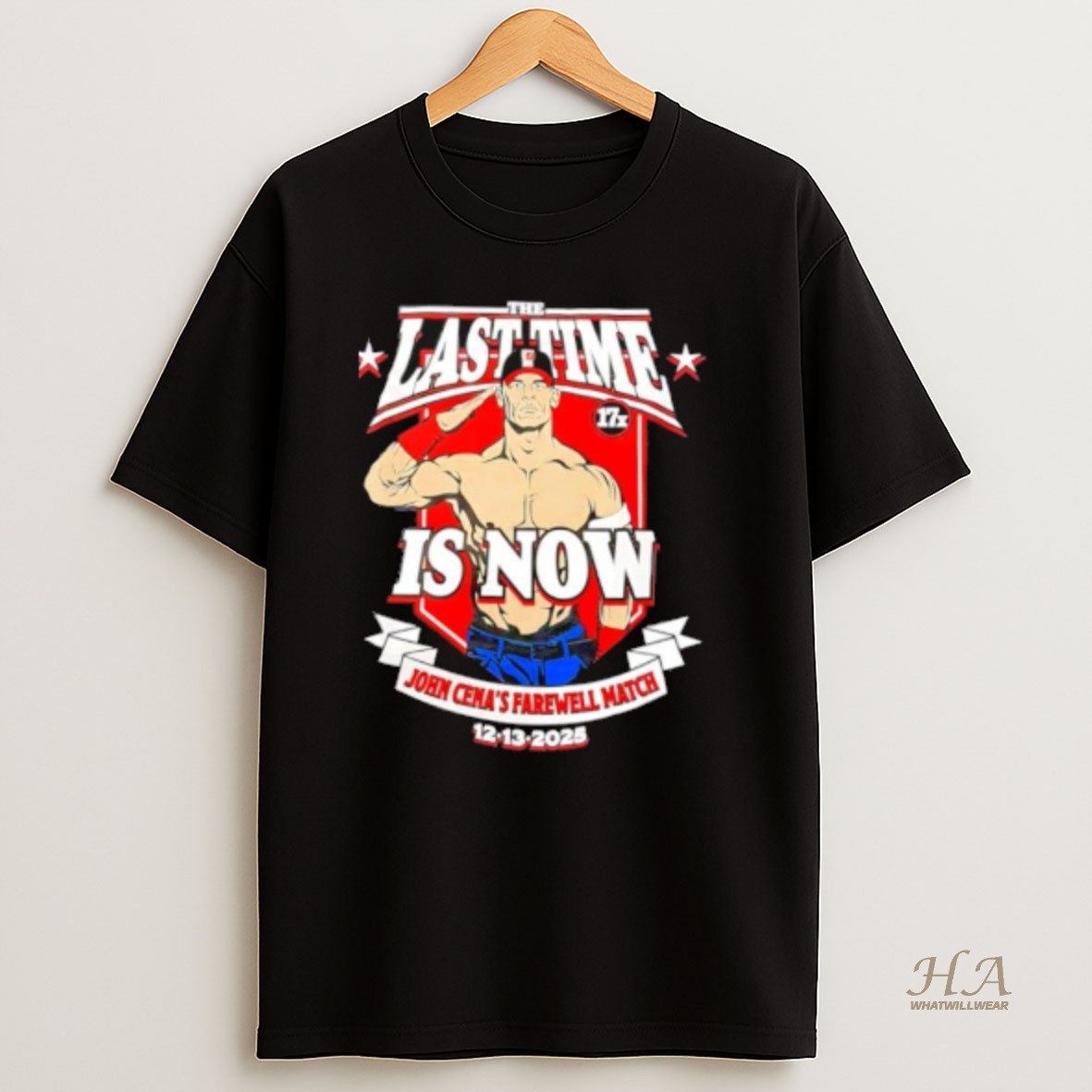Official John Cena Farewell Match The Last Time Is Now 2025 T Shirt