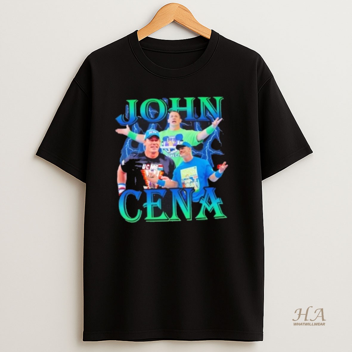 Official John Cena Farewell Tour 2025 Lightning Graphic T Shirt