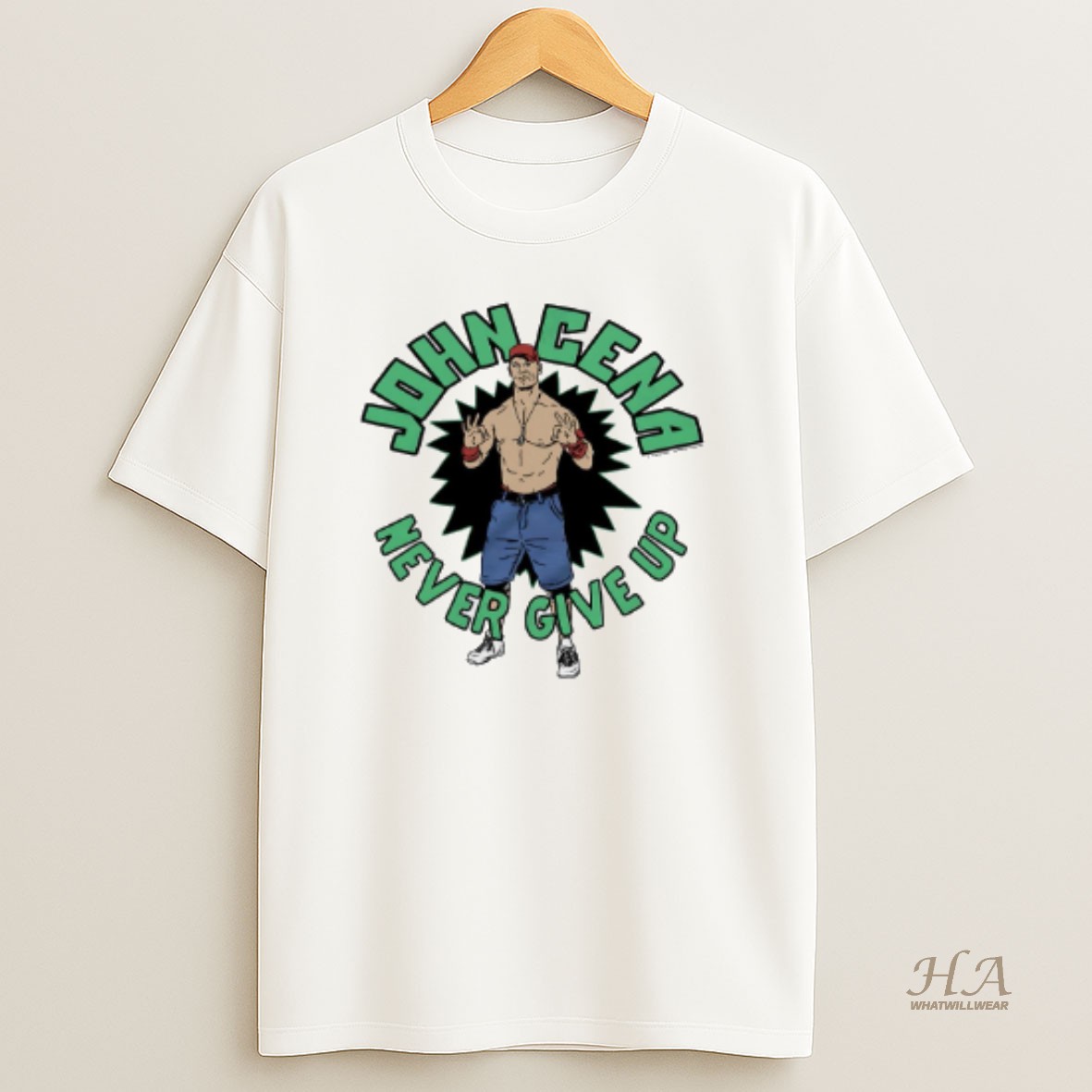 Official John Cena Never Give Up T Shirt