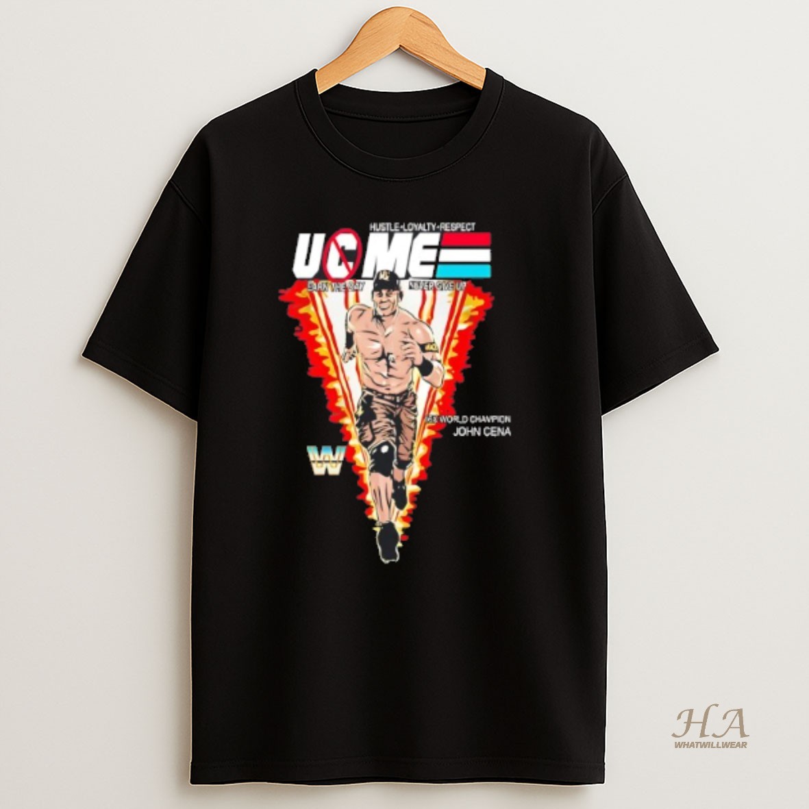 Official John Cena U C Me Hustle Loyalty Respect Wwe World Champion Shirt