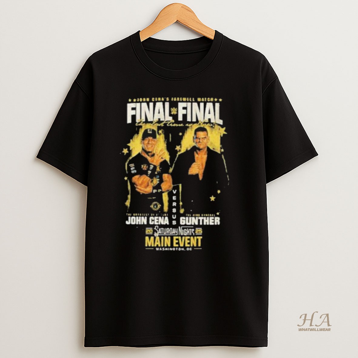 Official John Cena Vs Gunther John Cena Saturday Nights Main Event Final Match 2025 T Shirt