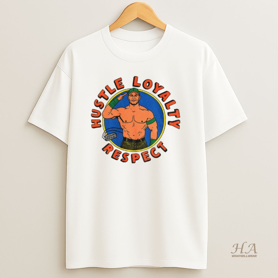 Official John Cena Hustle Loyalty Respect Wwe T Shirt