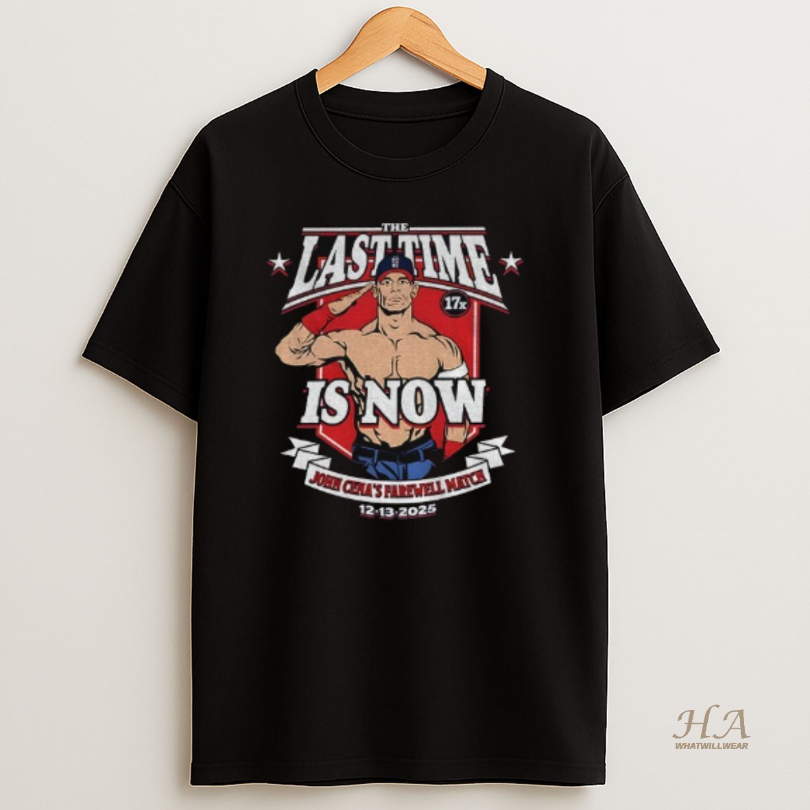 Official John Cenas Farewell Tour Match In Washington Dc Dec 13 2025 Ucme T Shirt 1
