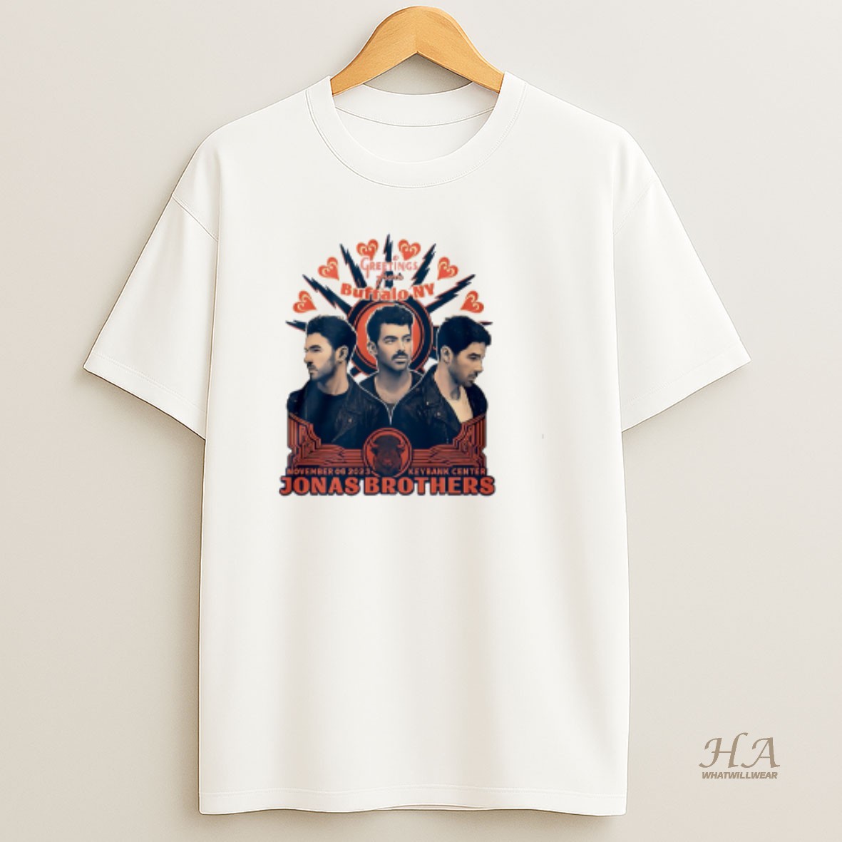 Official Jonas Brothers Greetings From Your Hometown Buffalo Ny T Shirt