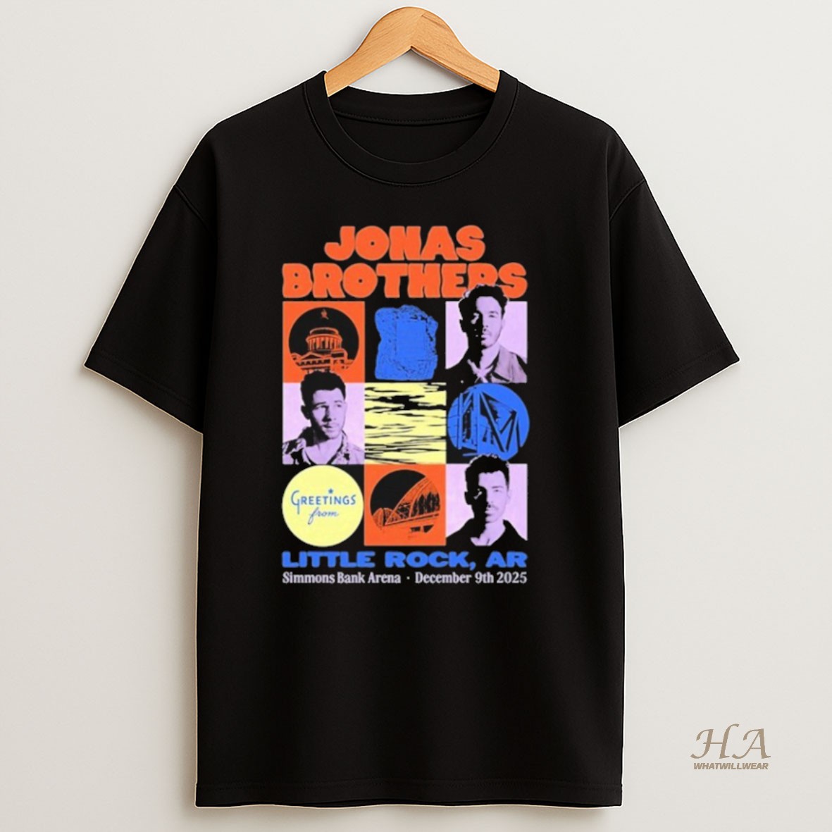 Official Jonas Brothers Little Rock Ar Dec 9 2025 Event Shirt