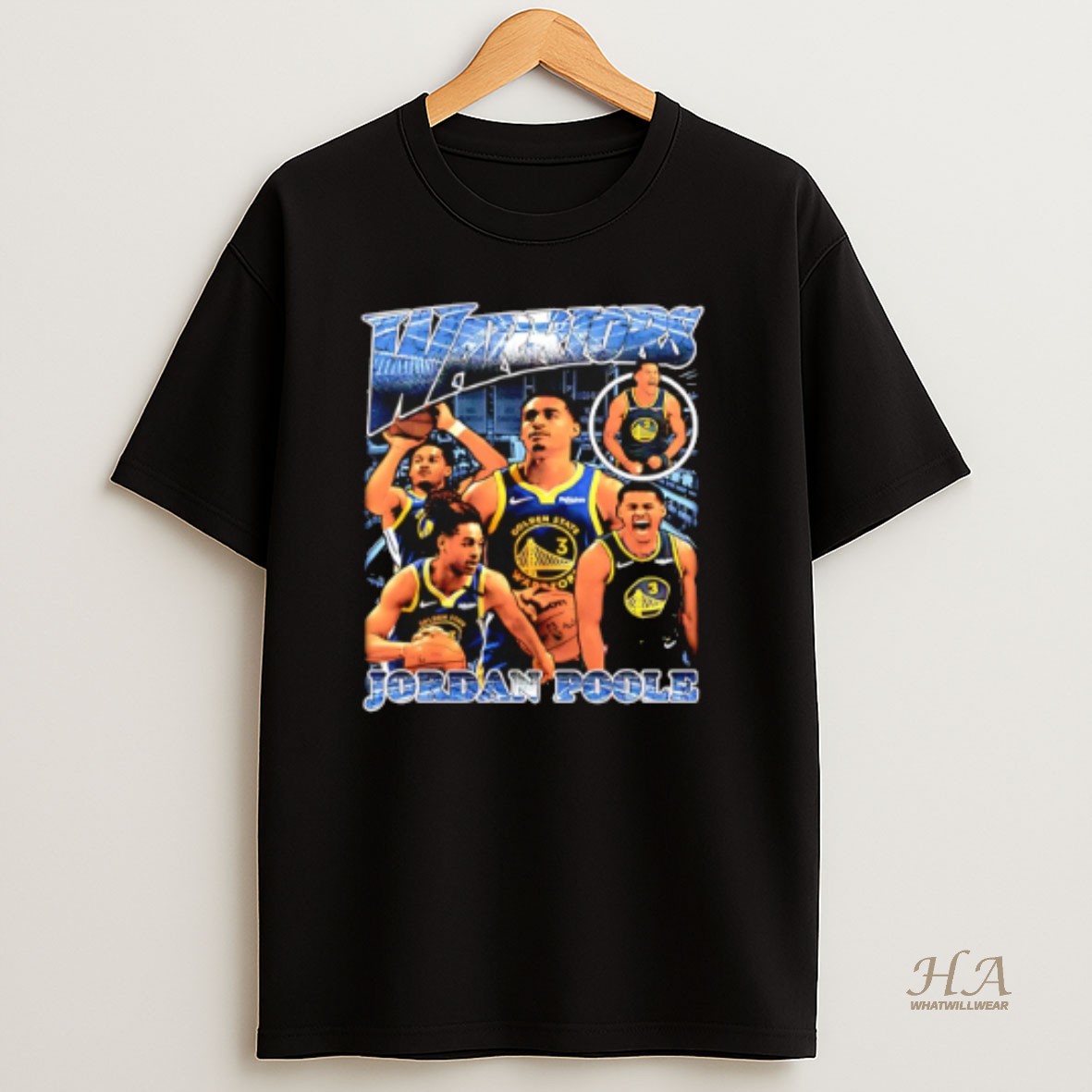 Official Jordan Poole Golden State Warriors Player Collage T Shirt