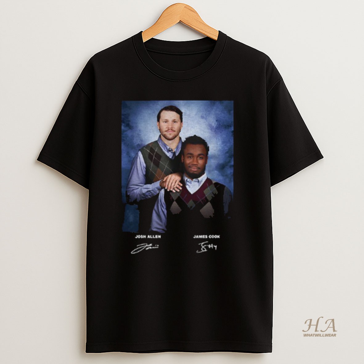 Official Josh Allen And James Cook Buffalo Bills Football Step Brothers Signatures Vintage Shirt