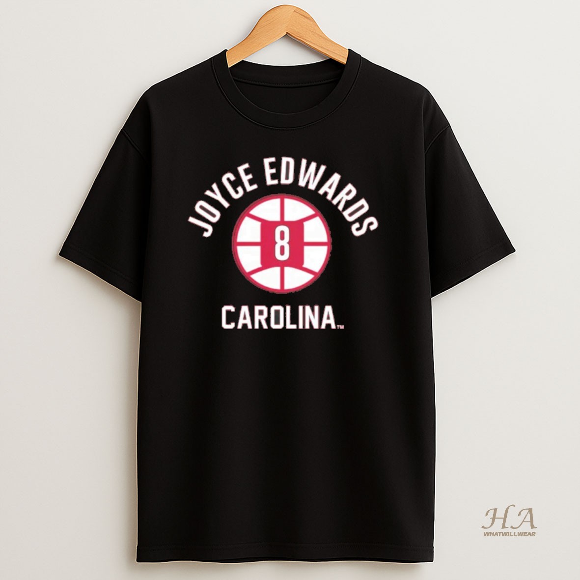 Official Joyce Edwards South Carolina Gamecocks Wnba Name Number Ball Shirt