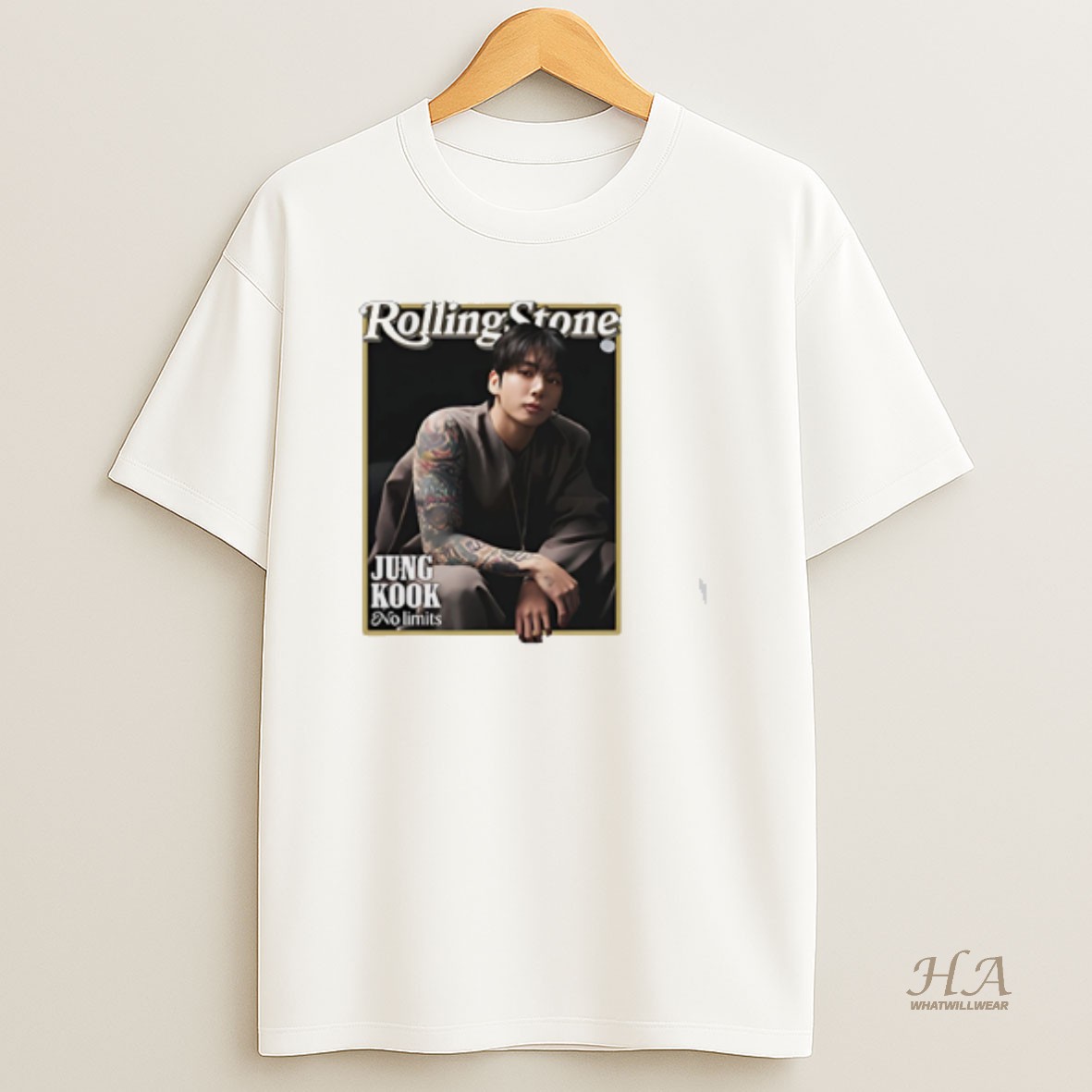 Official Jung Kook No Limits Rolling Stone Shirt