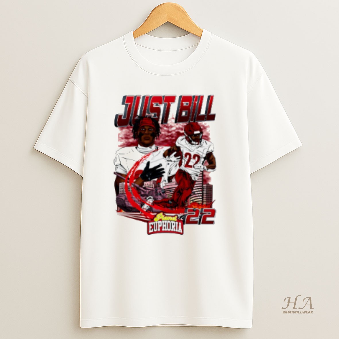 Official Just Bill Washington Commanders Player Skyline Comic T Shirt