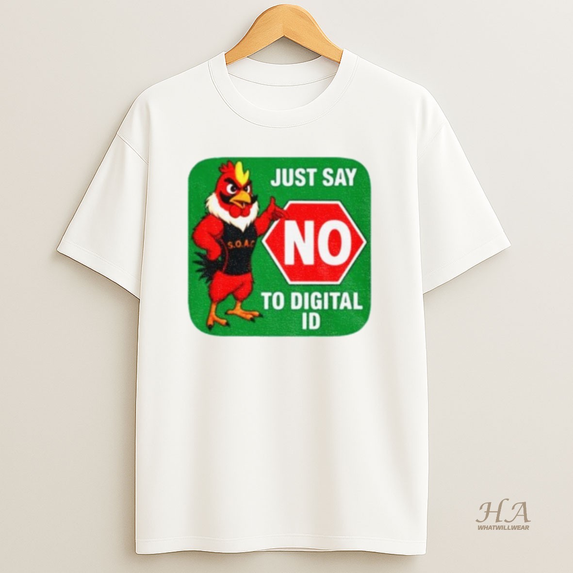 Official Just Say No To Digital Id T Shirt