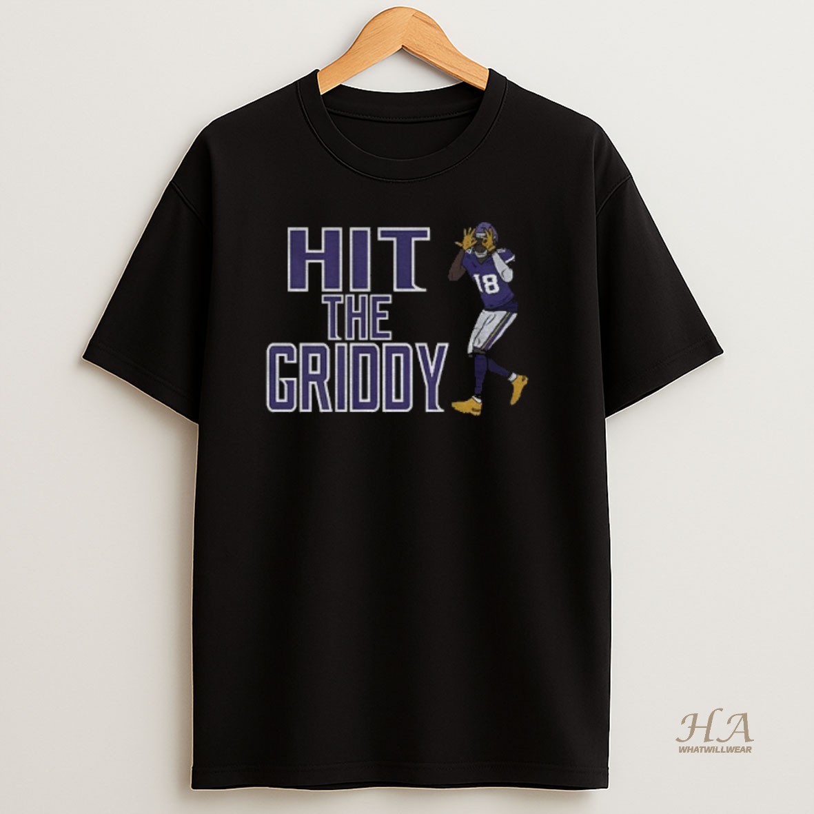 Official Justin Jefferson Minnesota Vikings Hit The Griddy Football Shirt