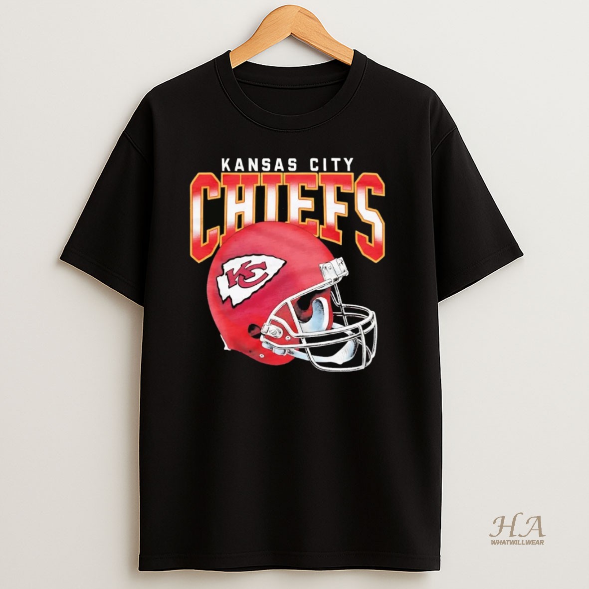 Official Kansas City Chiefs Gradient Helmet Shirt