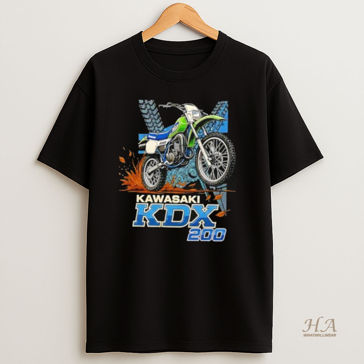 Official Kawasaki Kdx 200 Moto T Shirt