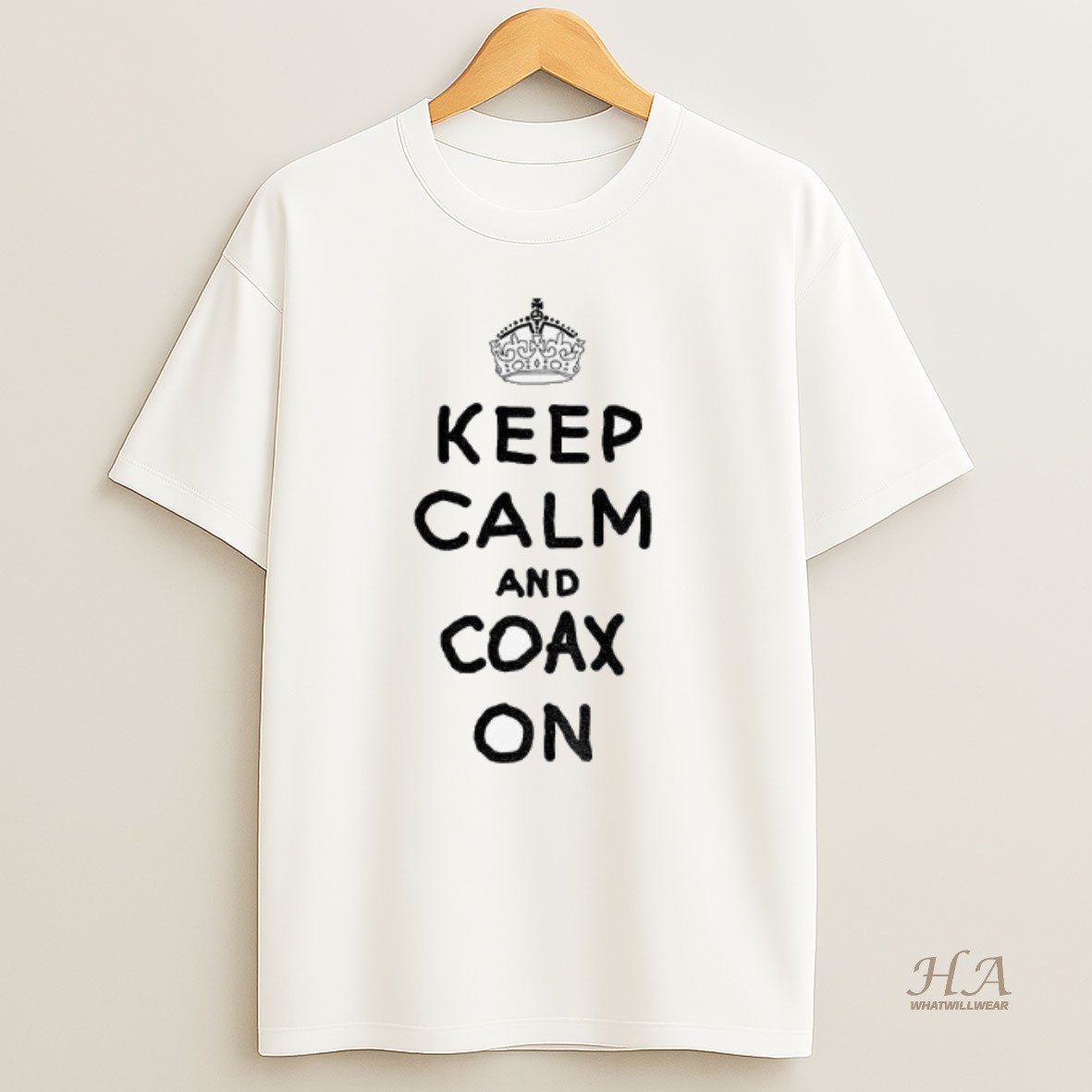 Official Keep Calm And Coax On Shirt