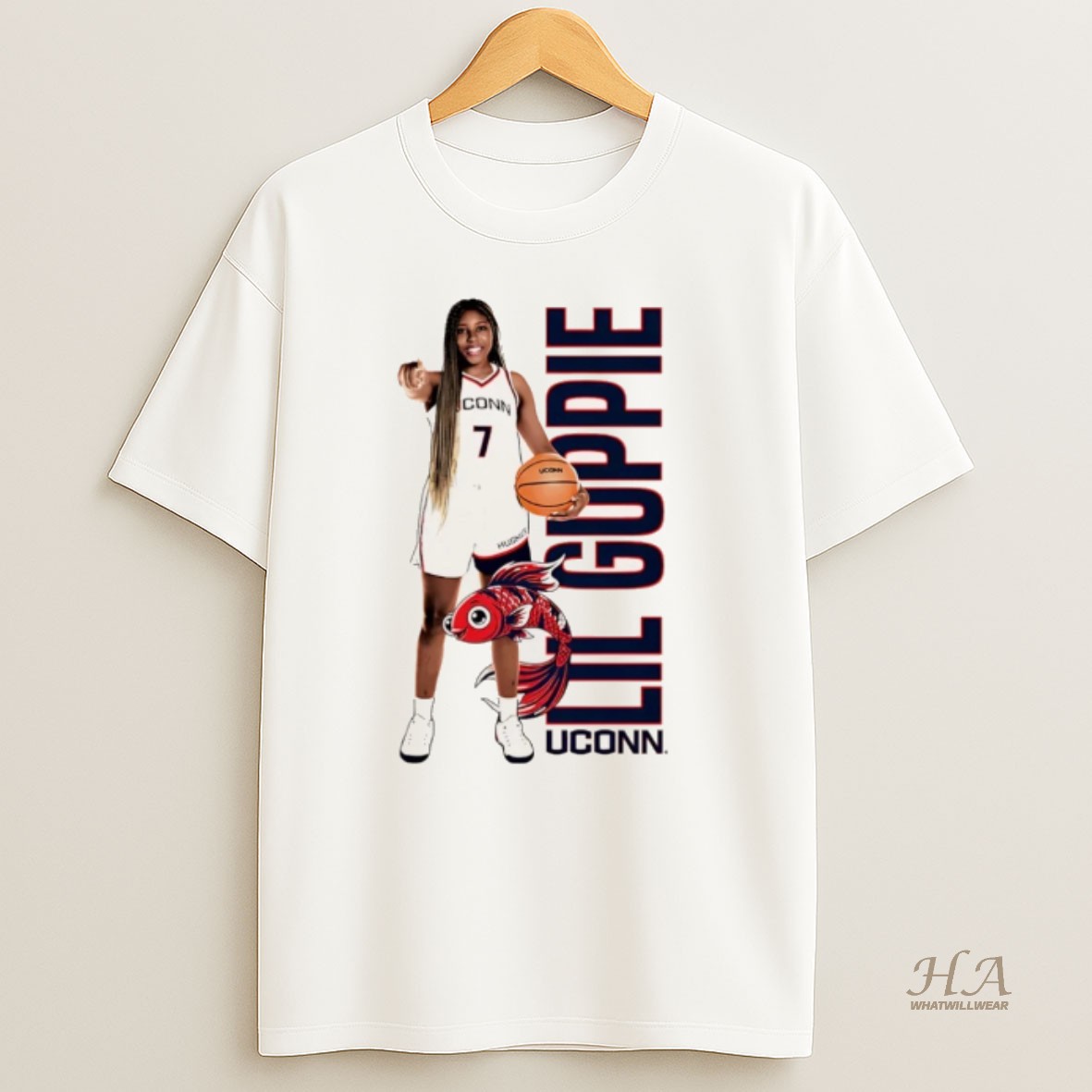Official Kelis Fisher Uconn Huskies Lil Guppie Christmas Shirt