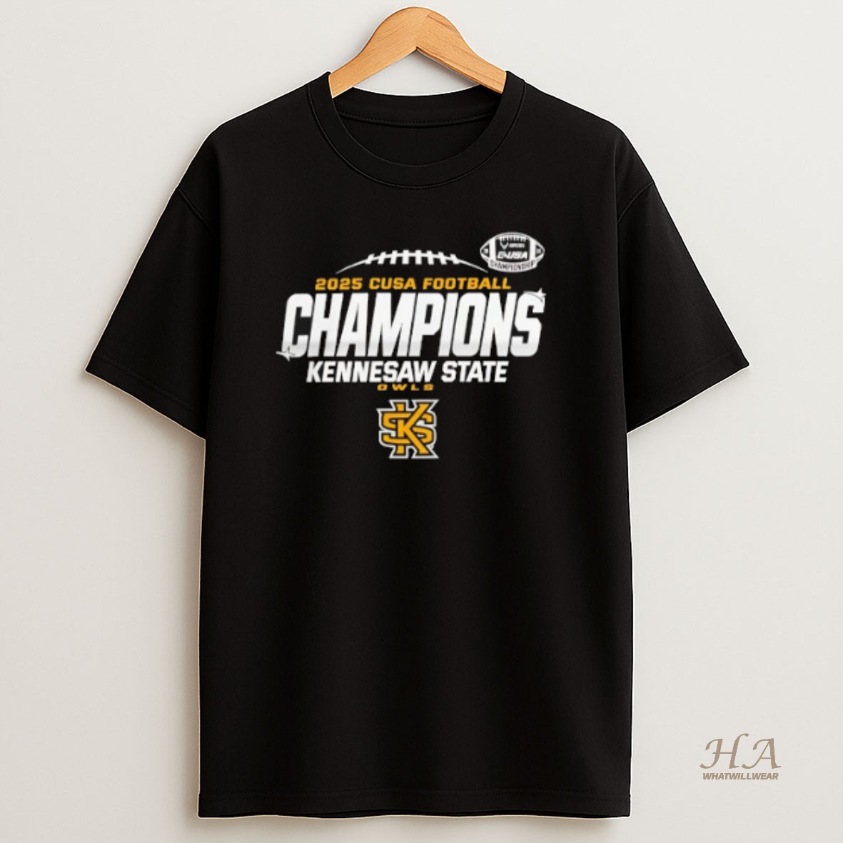 Official Kennesaw State Owls 2025 Cusa Football Champions Shirt