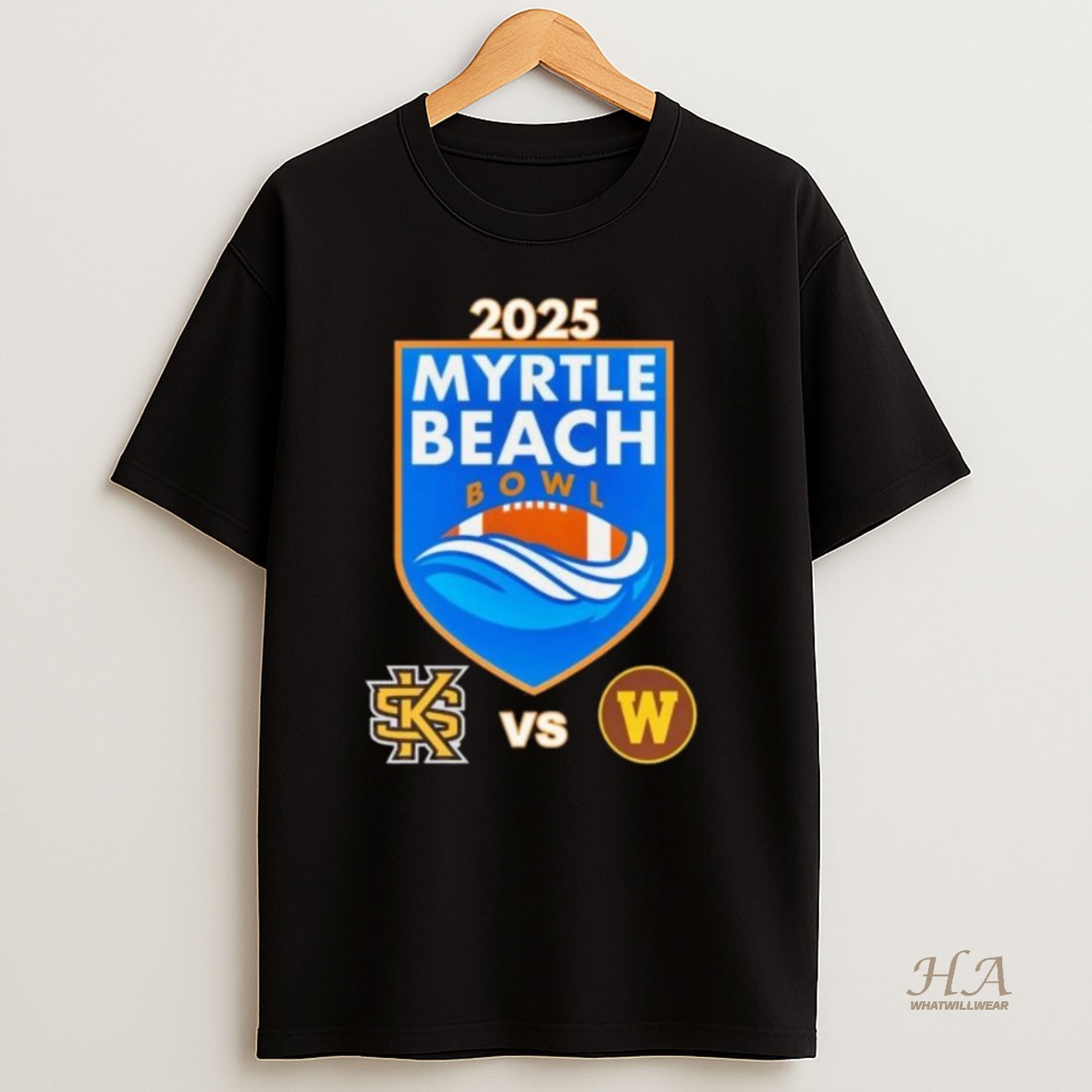 Official Kennesaw State Owls Vs Western Michigan Broncos 2025 Myrtle Beach Bowl Matchup Long Sleve Shirt