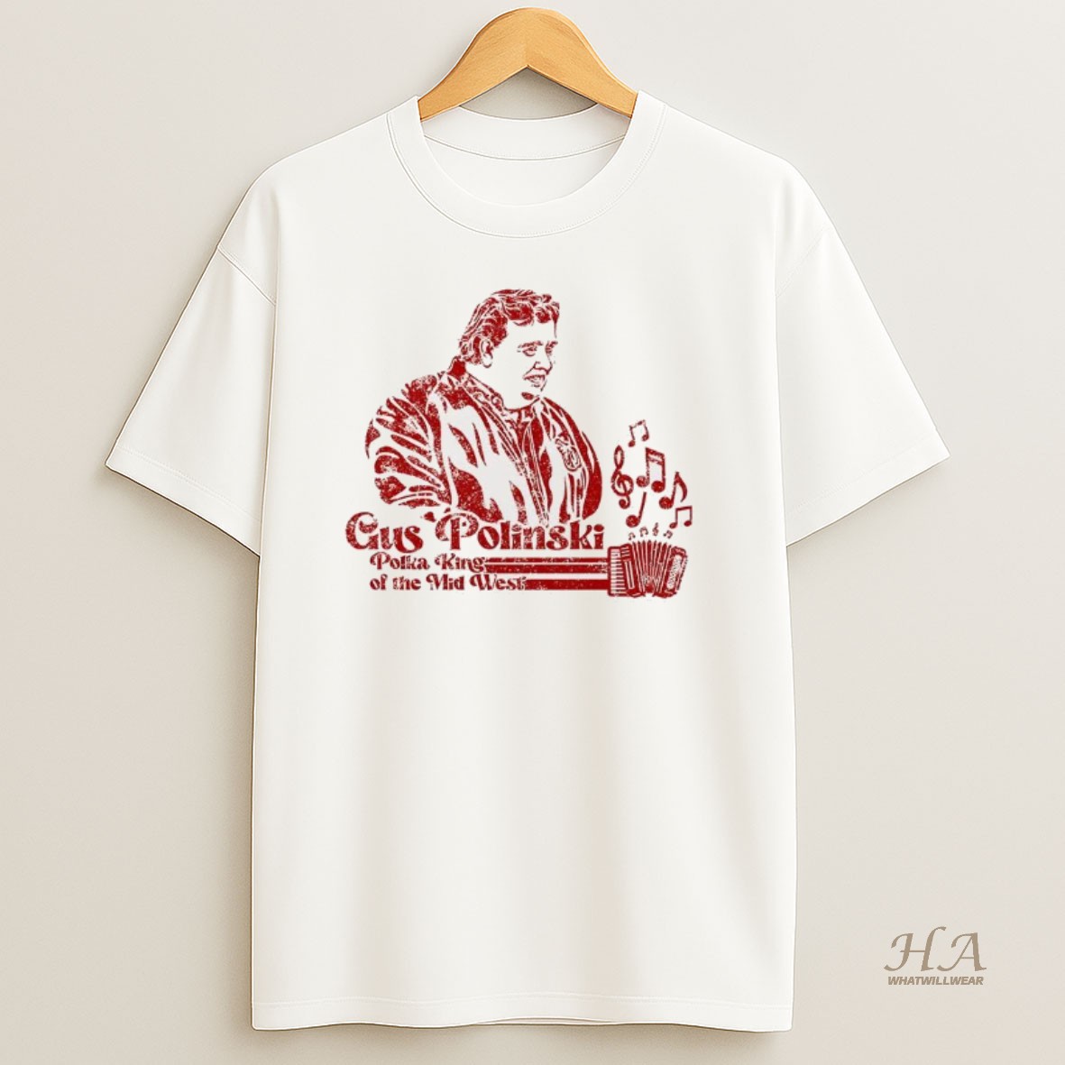 Official Kenosha Kickers Gus Polinski The Polka King Of The Mid West Home Alone 2 Uncle Buck Shirt