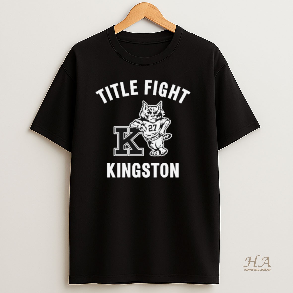 Official Kentucky Wildcats Title Fight Kingston Mascot T Shirt