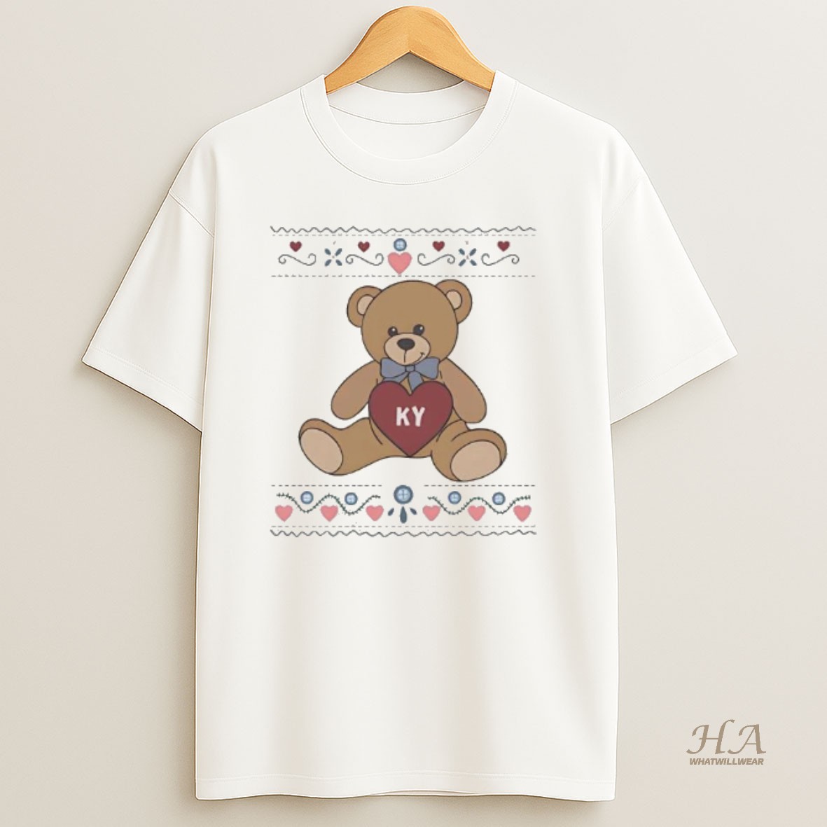 Official Kentucky Bear Granny Ugly Christmas T Shirt