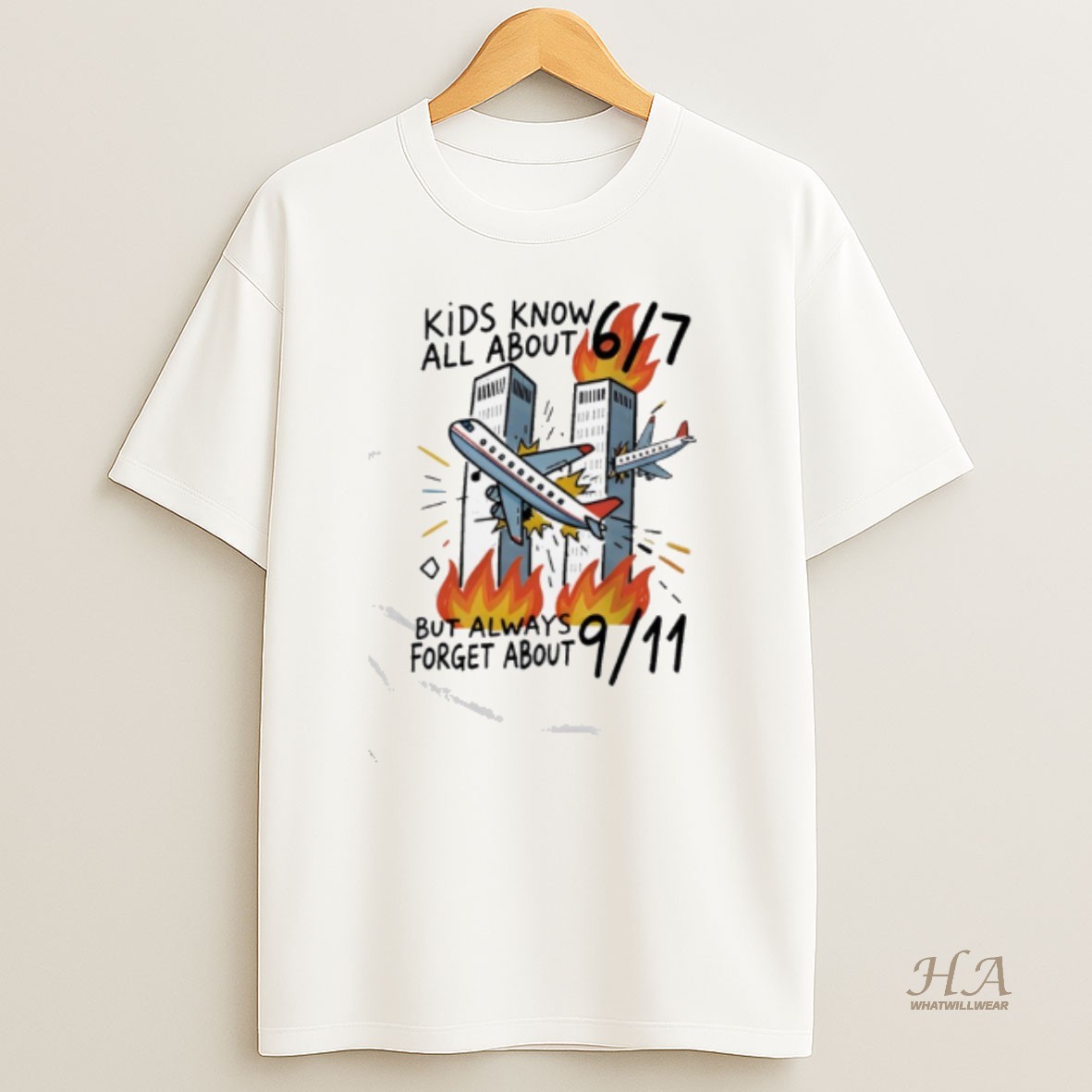 Official Kids Know All About 67 But Always Forget About 911 T Shirt