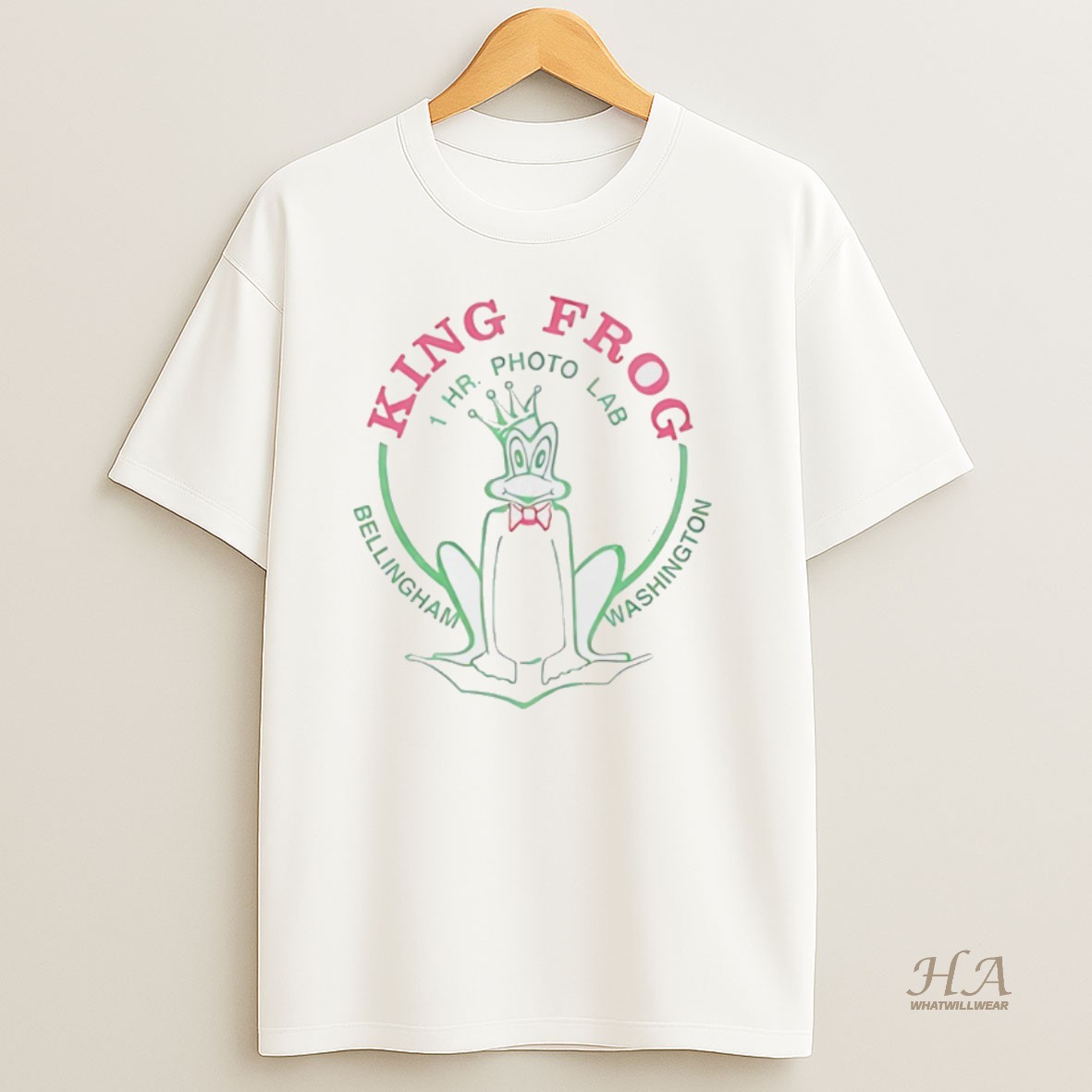 Official King Frog 1 Hr Photo Lab Bellingham Washington Shirt