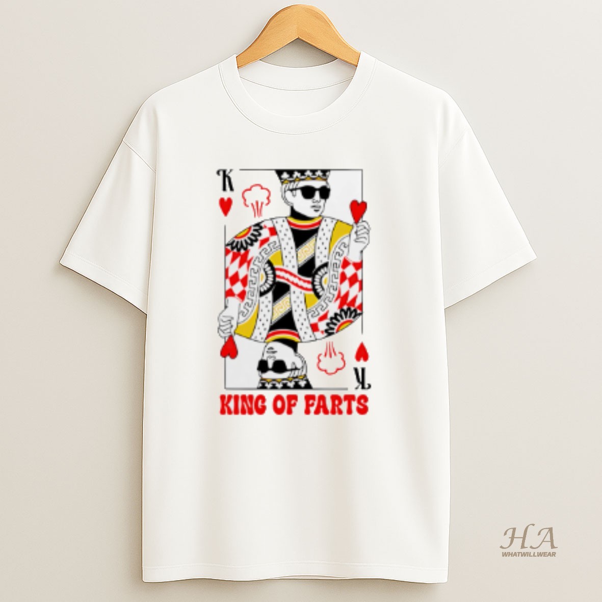 Official King Of Farts Cards Retro T Shirt