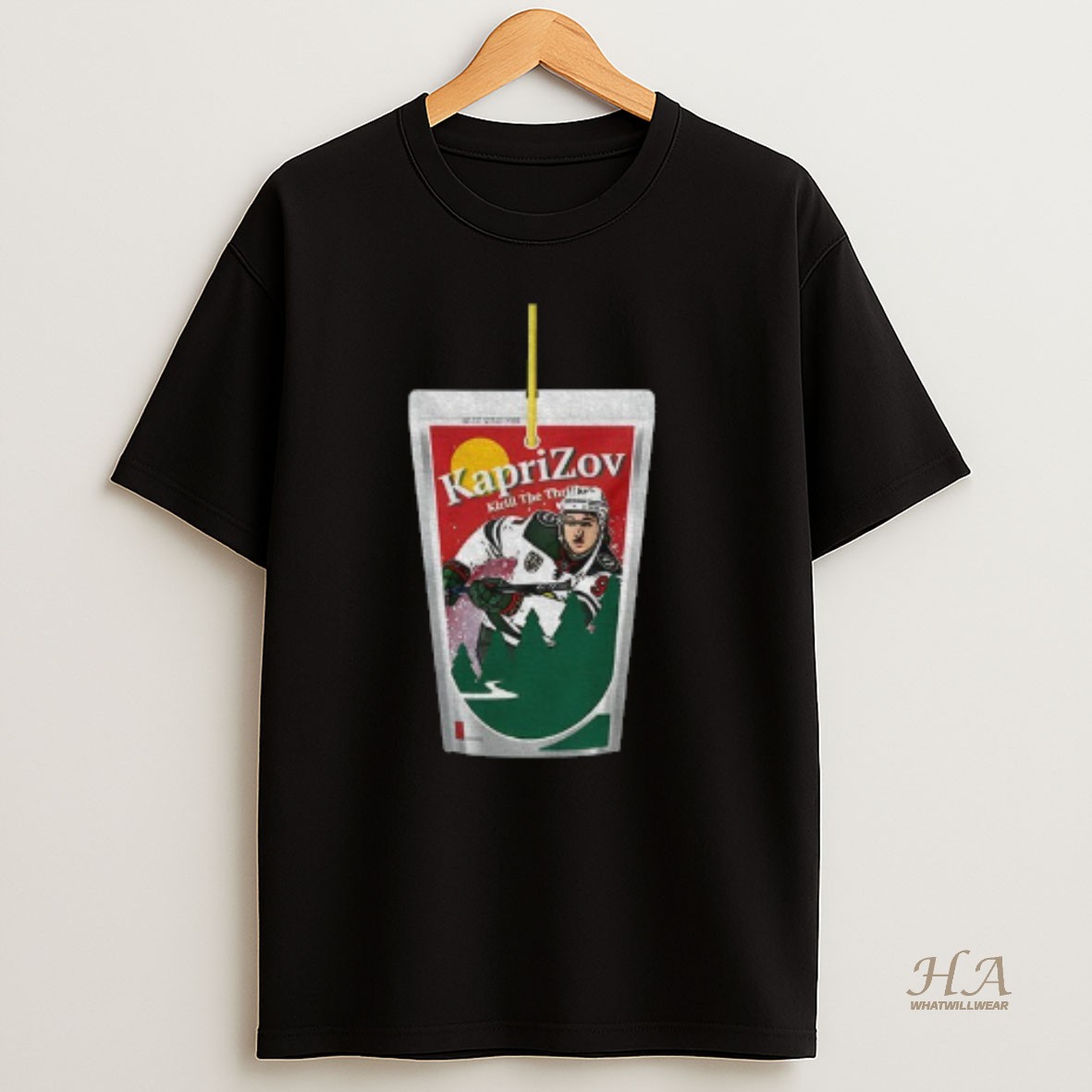 Official Kirill Kaprizov Kirill The Thrill Minnesota Hockey T Shirt