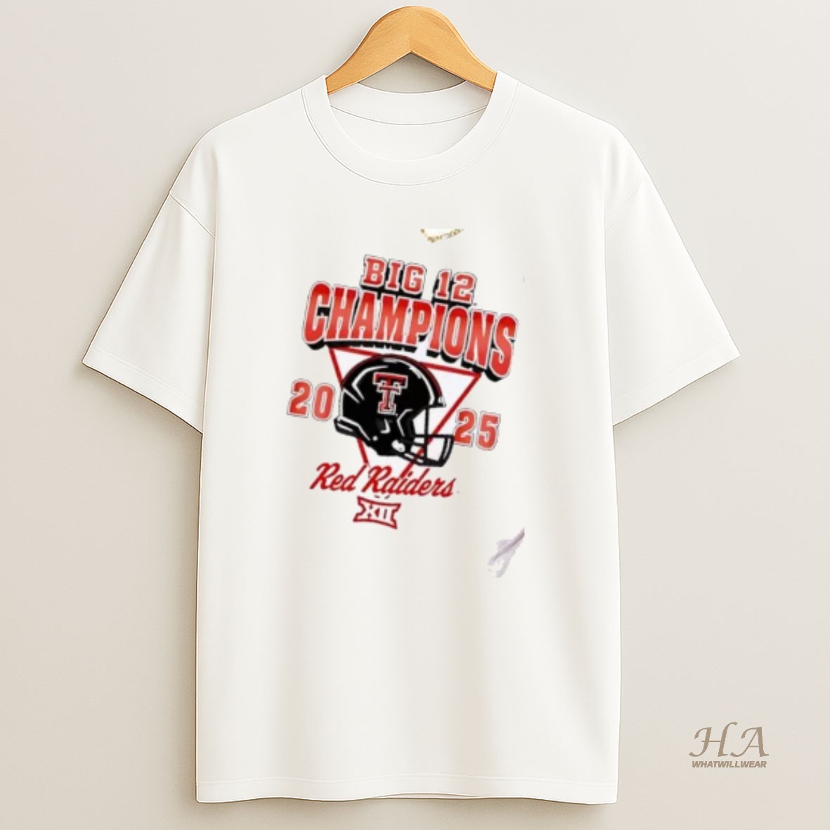Official Kpslkgio Texas Tech Red Raiders Helmet 2025 Big 12 Champions T Shirt