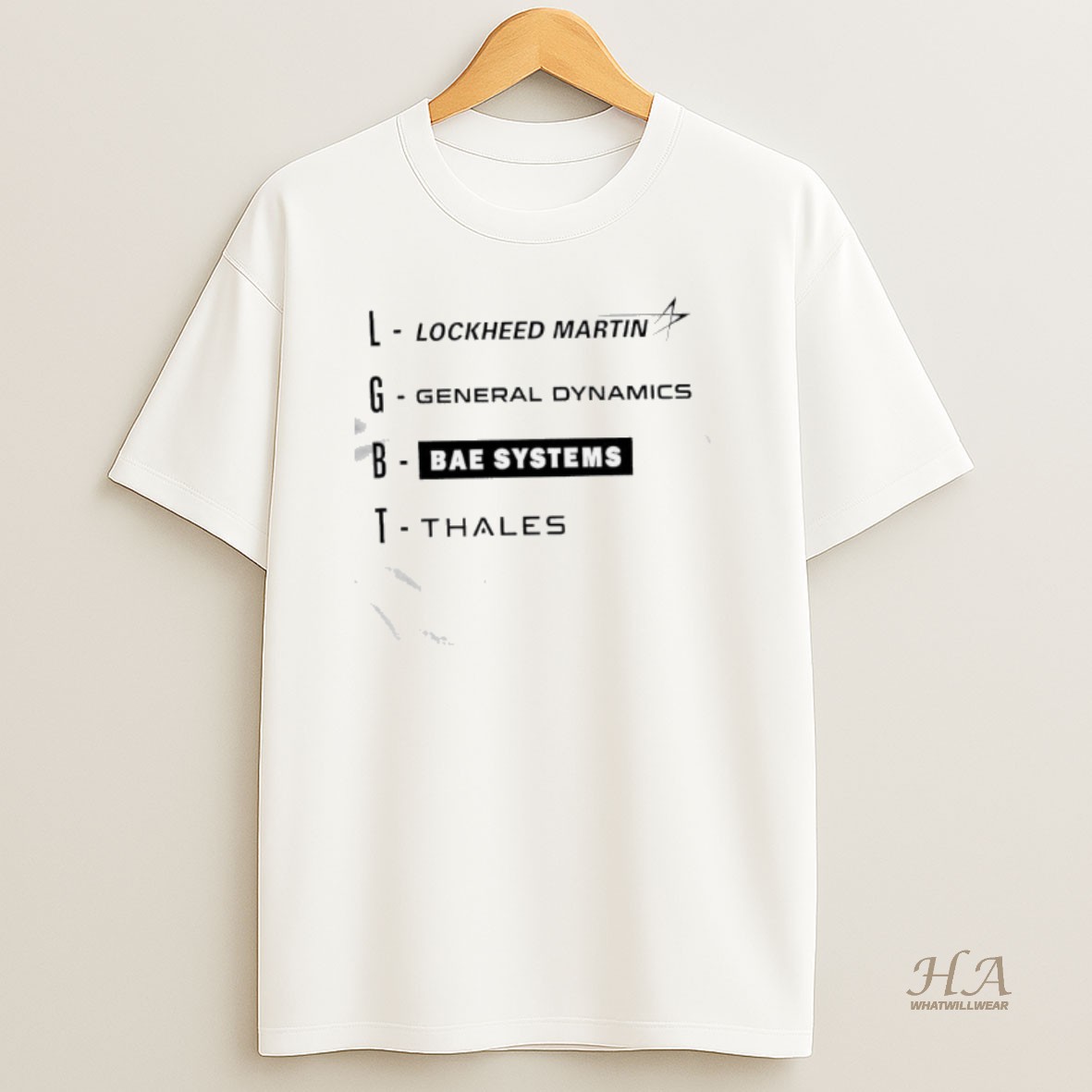 Official Lgbt Lockheed Martin General Dynamics Bae Systems Thales T Shirt