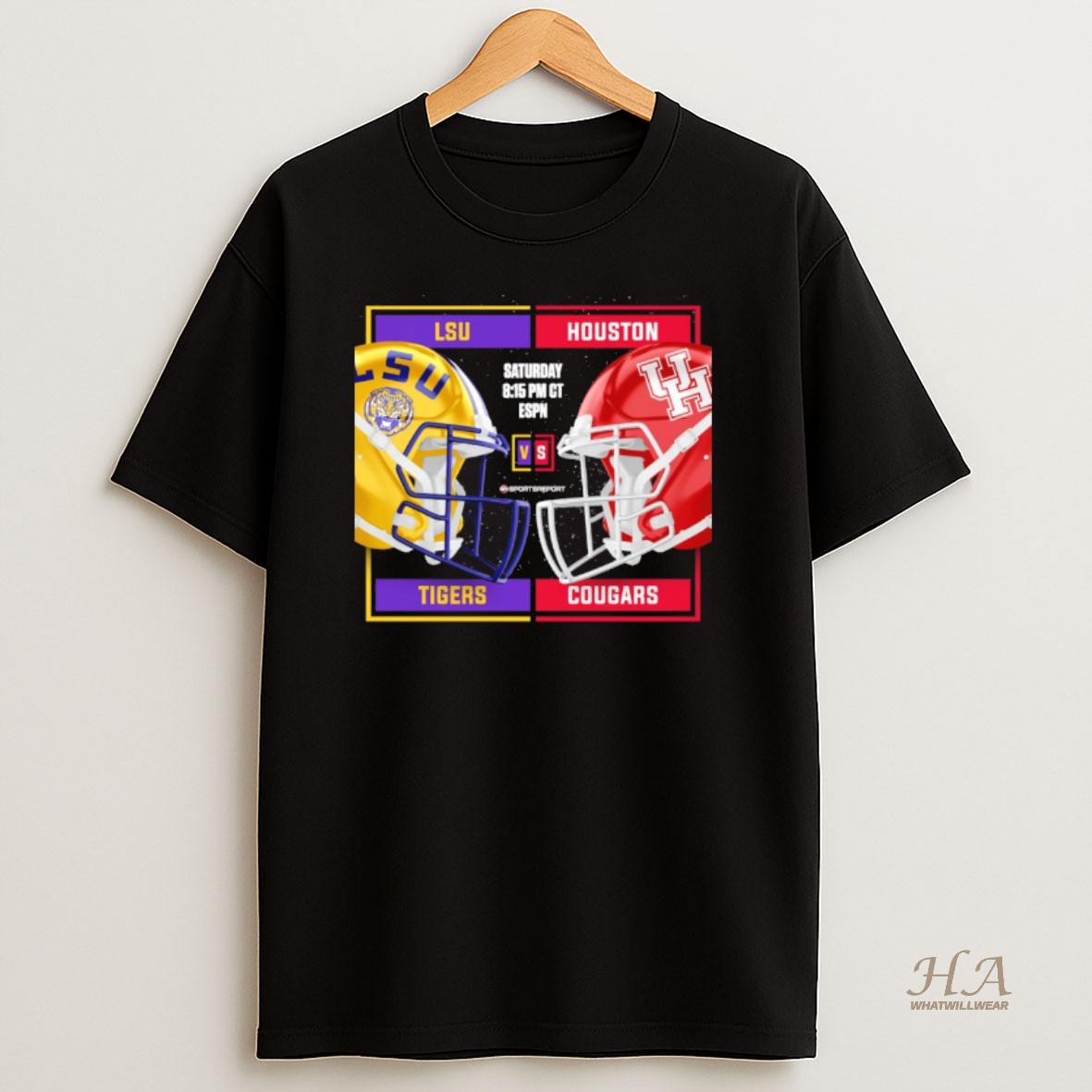 Official Lsu Tigers Vs Houston Cougars 2025 Kinders Texas Bowl December 27 2025 Helmets T Shirt