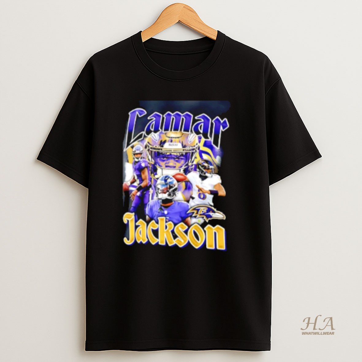 Official Lamar Jackson Baltimore Ravens Notorious Graphic T Shirt