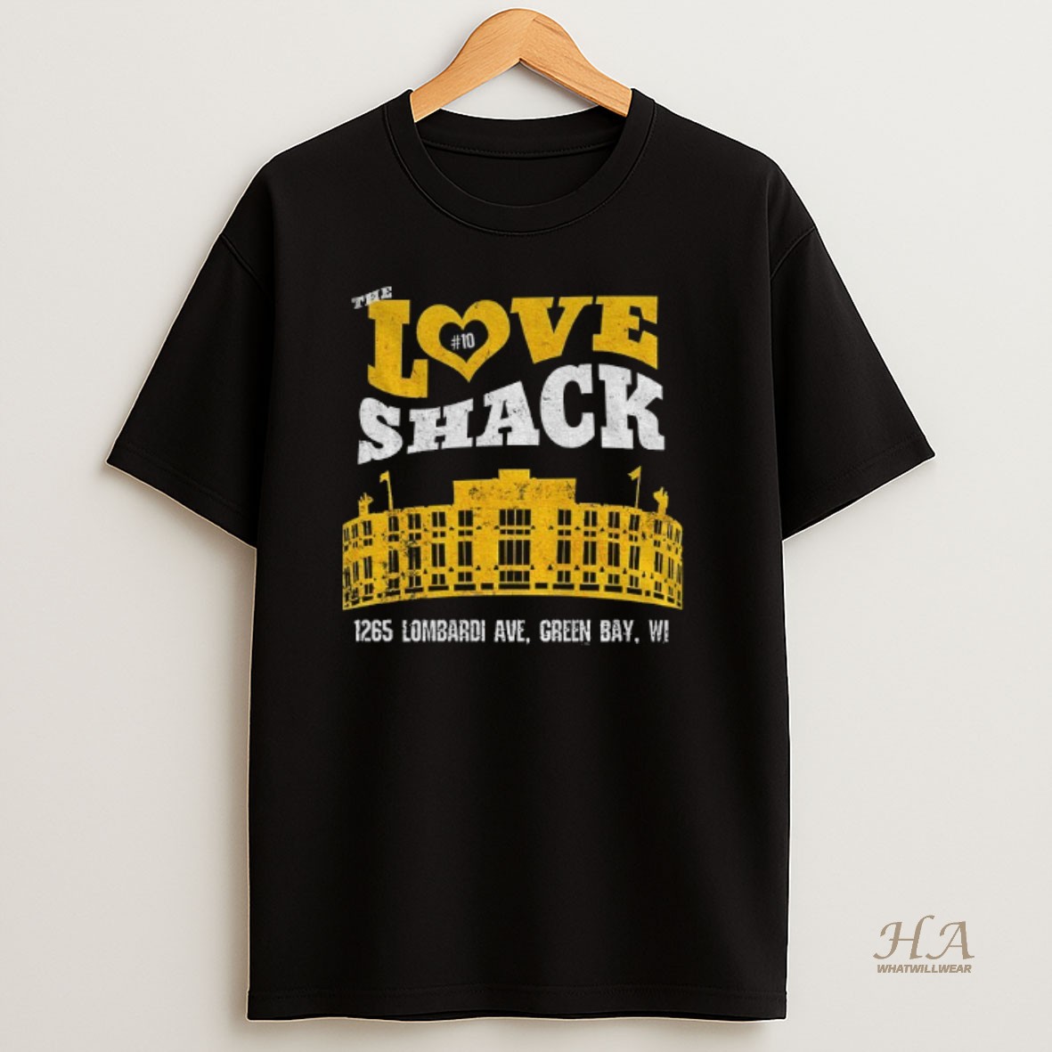 Official Lambeau Field Stadium Green Bay Packers Football Love Shack Shirt