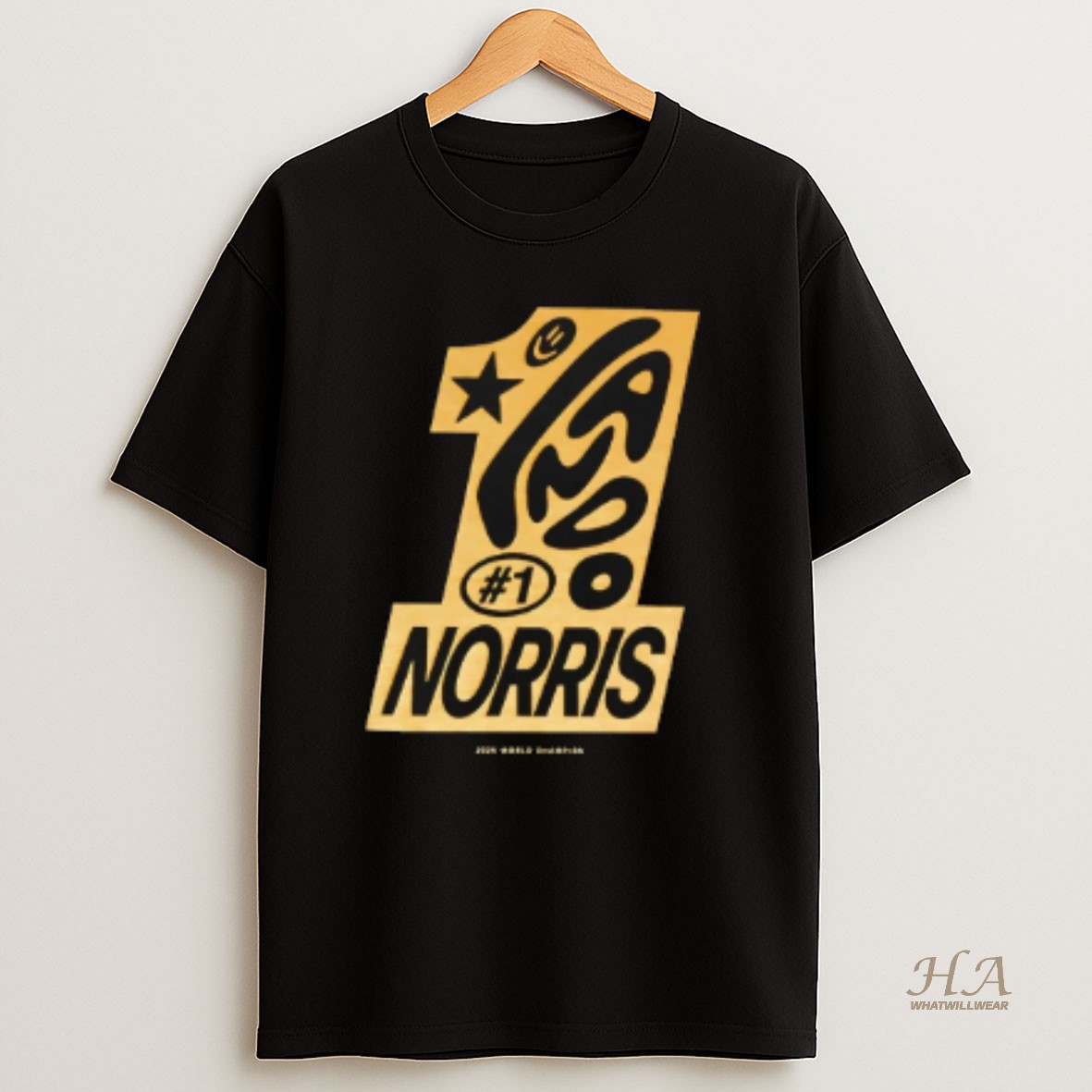 Official Lando Norris 2025 World Drivers Champions No One T Shirt