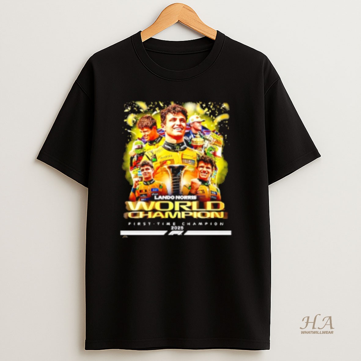 Official Lando Norris World Champion 2025 First Time T Shirt